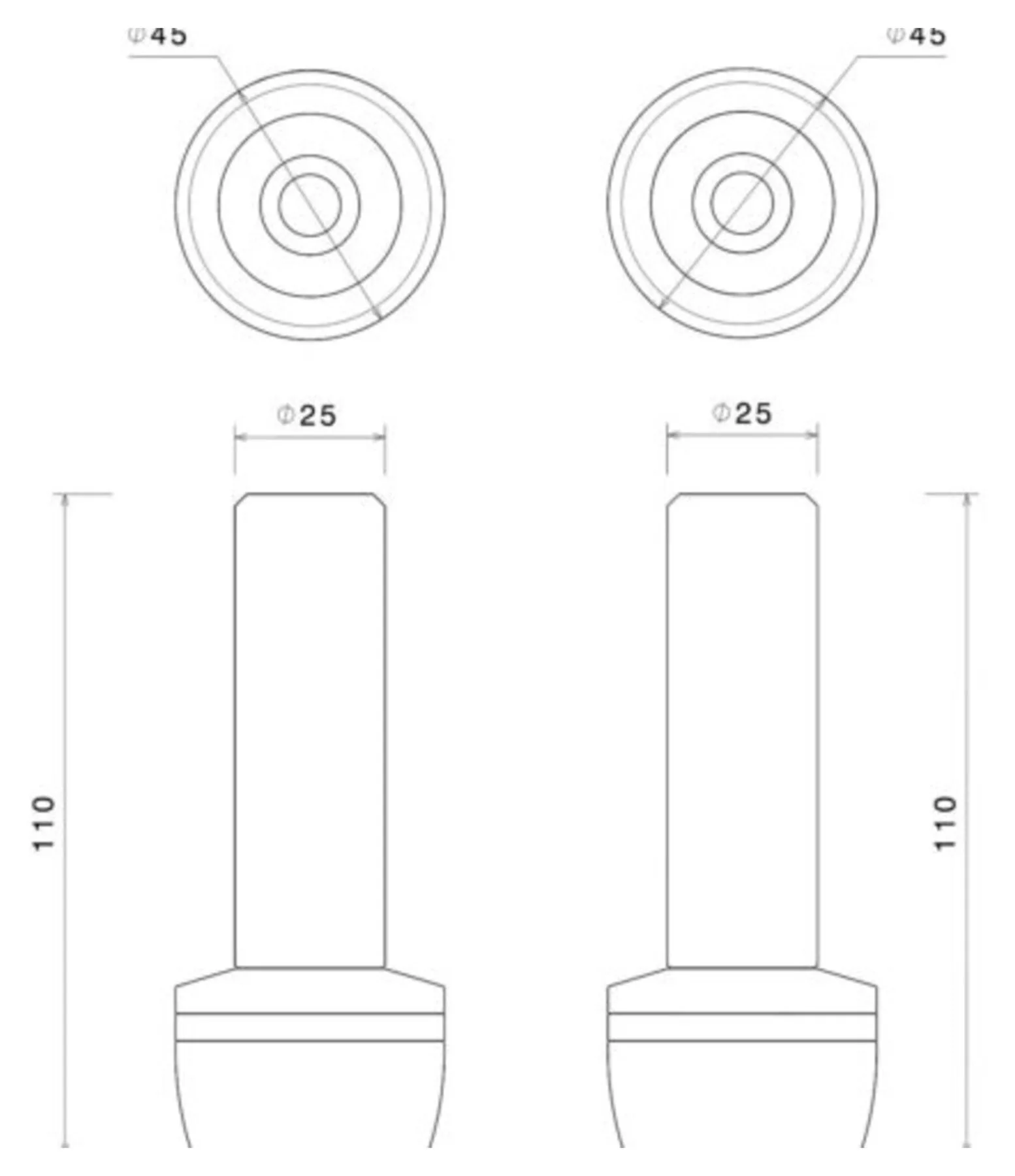 Side sliders kit for various models