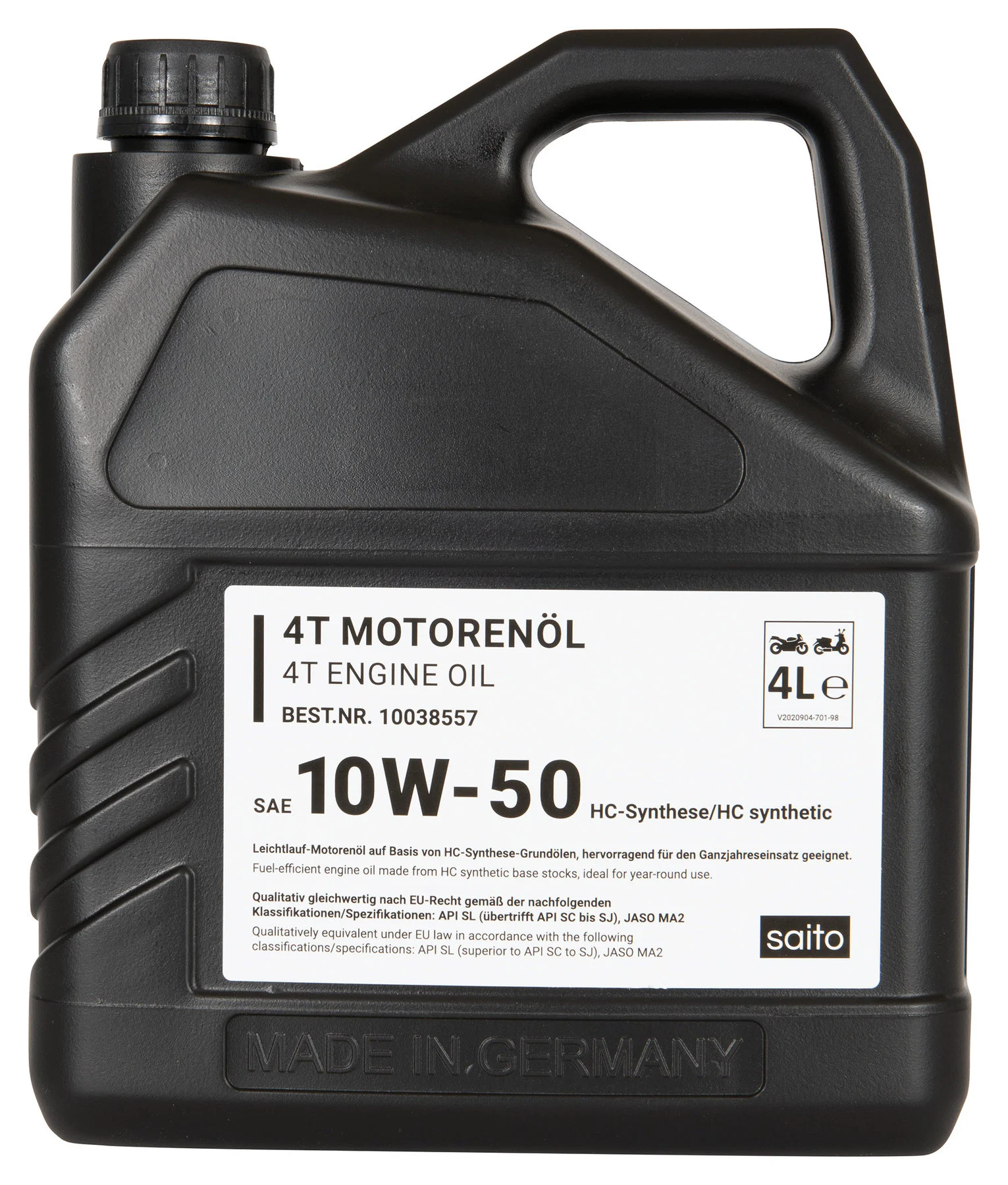 Motorenöl Sae 10W-50, 4T