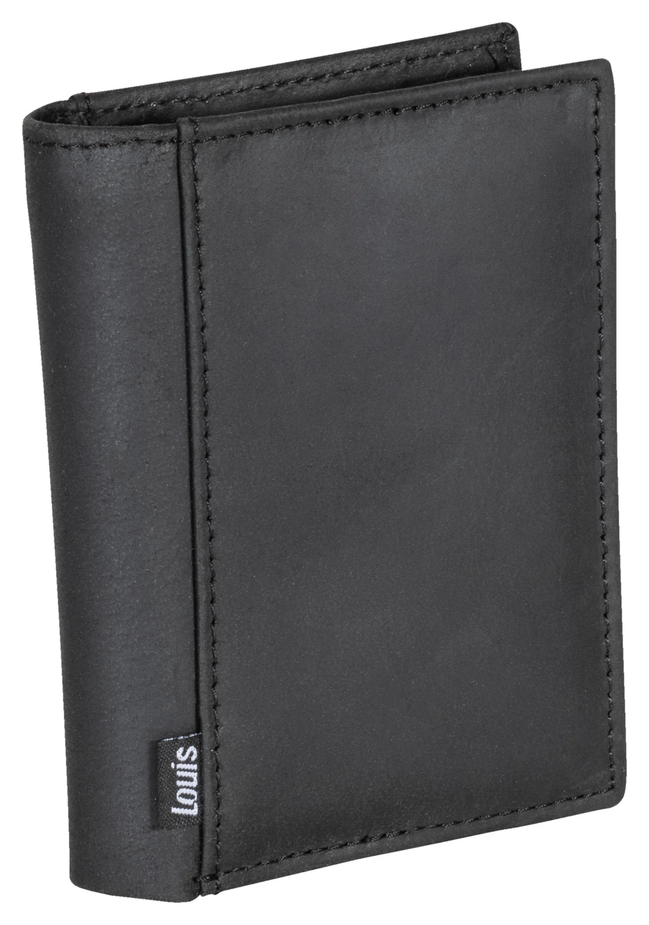 Porte-monnaie en cuir noir
