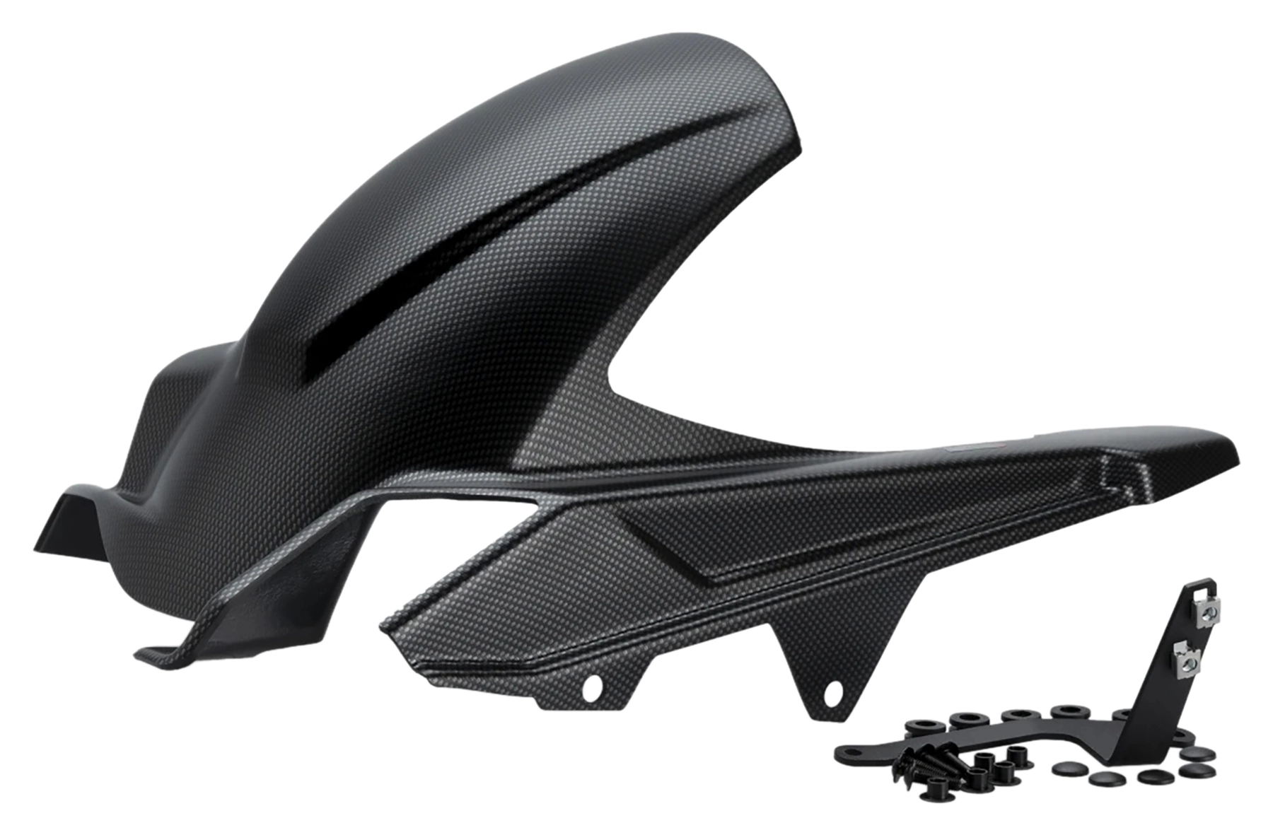 Rear wheel cover, carbon look