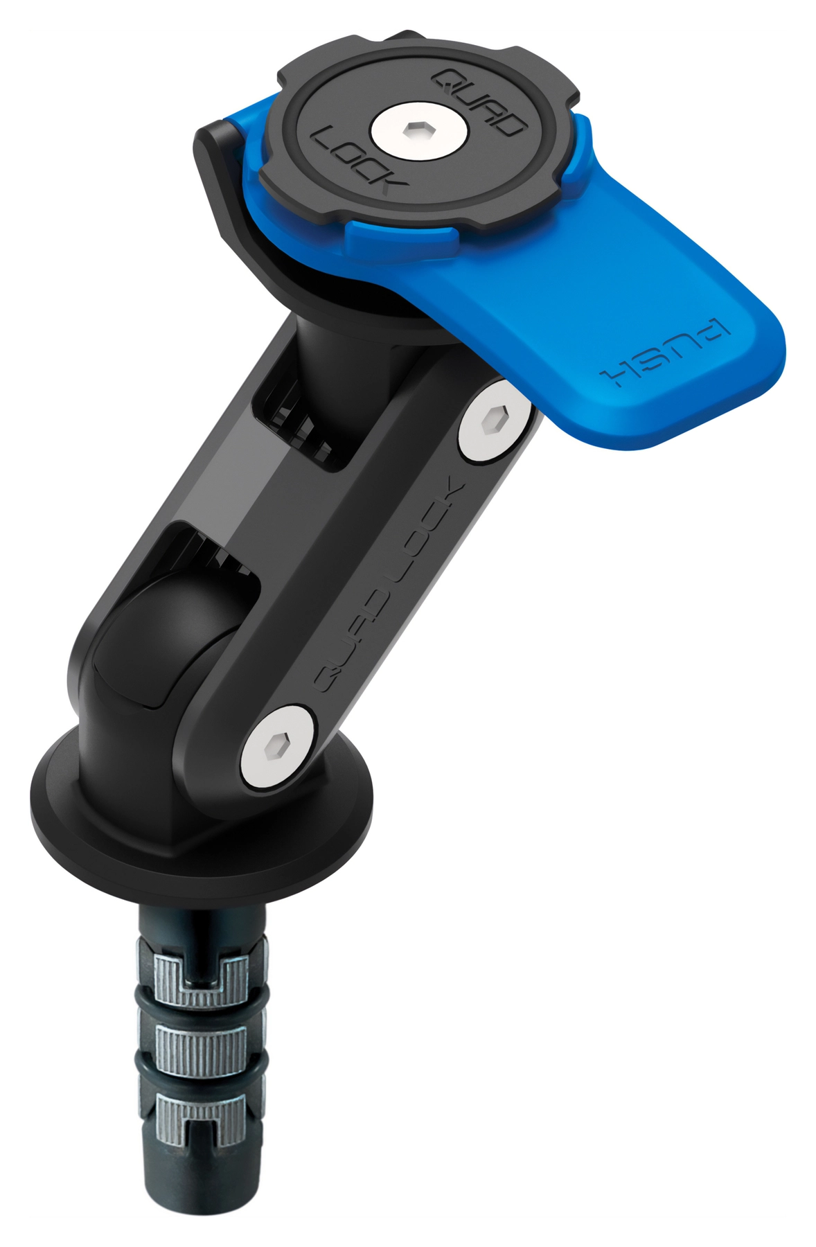 Qiilu Motor Bekerhouder - 360° Draaibaar, Voor Stuur 2.24-3.18 Cm, Universele Flesbevestiging