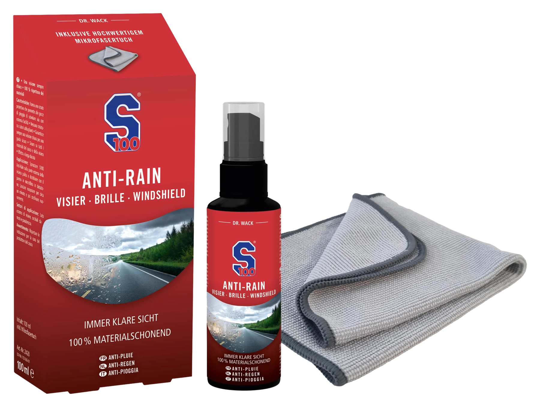 Anti-Rain incl. microfiber cloth, 100 ml