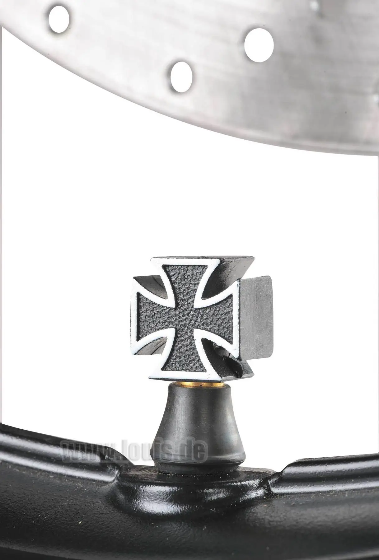 Kunststof ventieldoppen Iron Cross