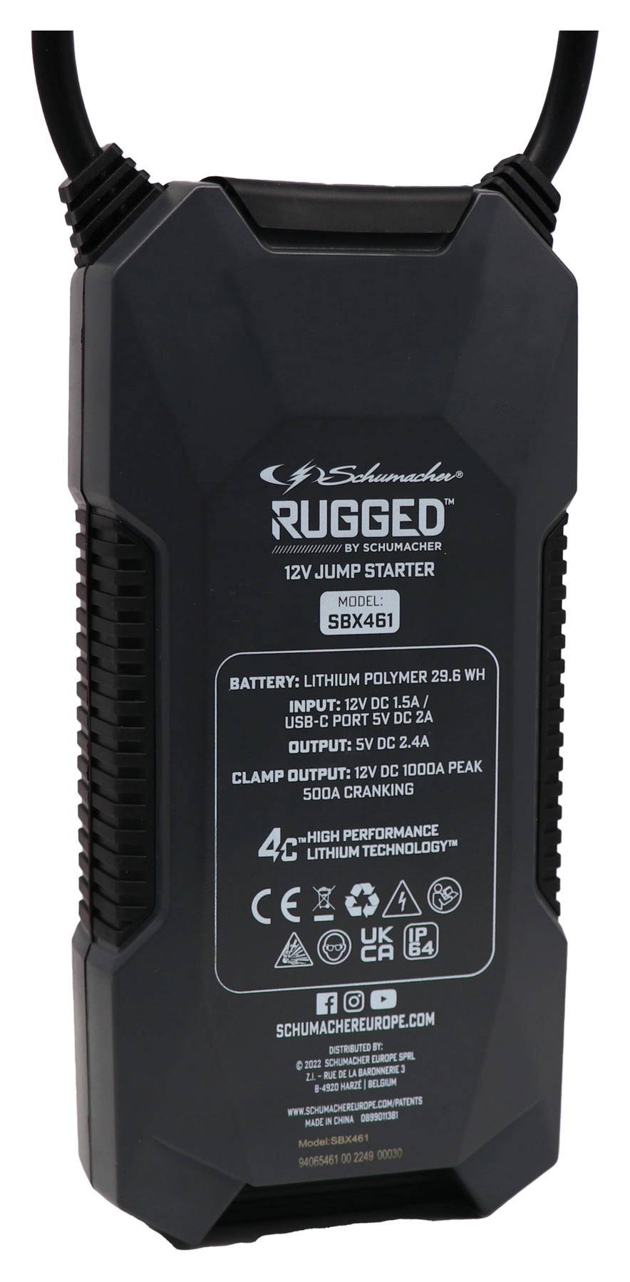 Rugged Lithium Startbooster SBX461 1000A