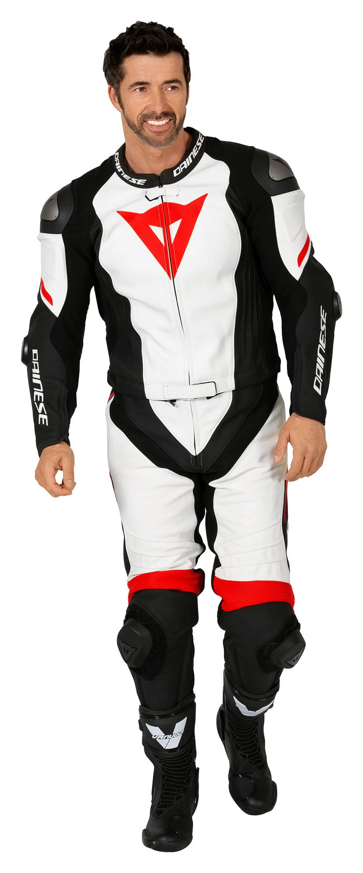 Dainese D. LAGUNA SECA 4 SIZE 54 2 PCE SUIT BLK WHI RED