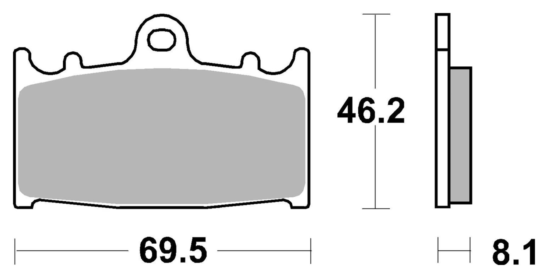 Plaquett frein Organique Carbon Ceramic