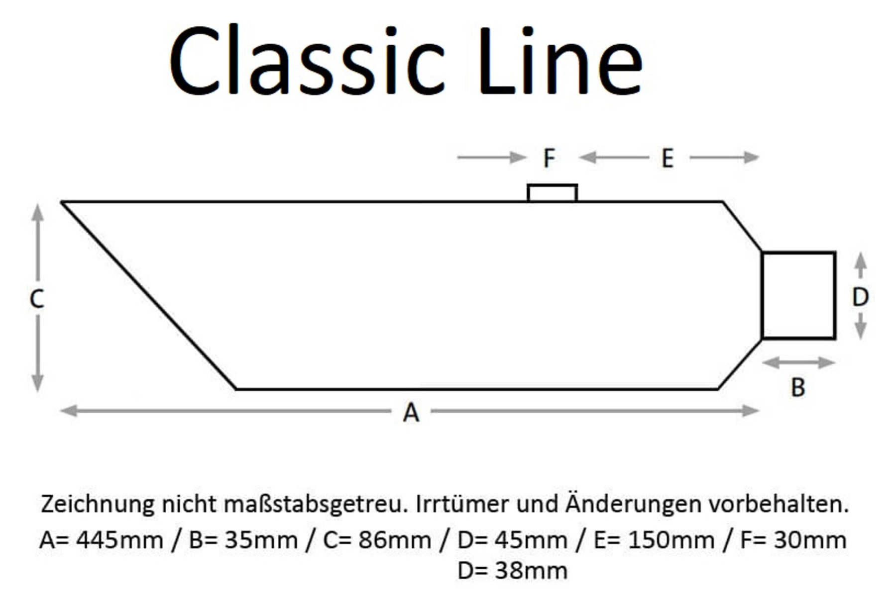 Classic Line Slip-On Rear Muffler
