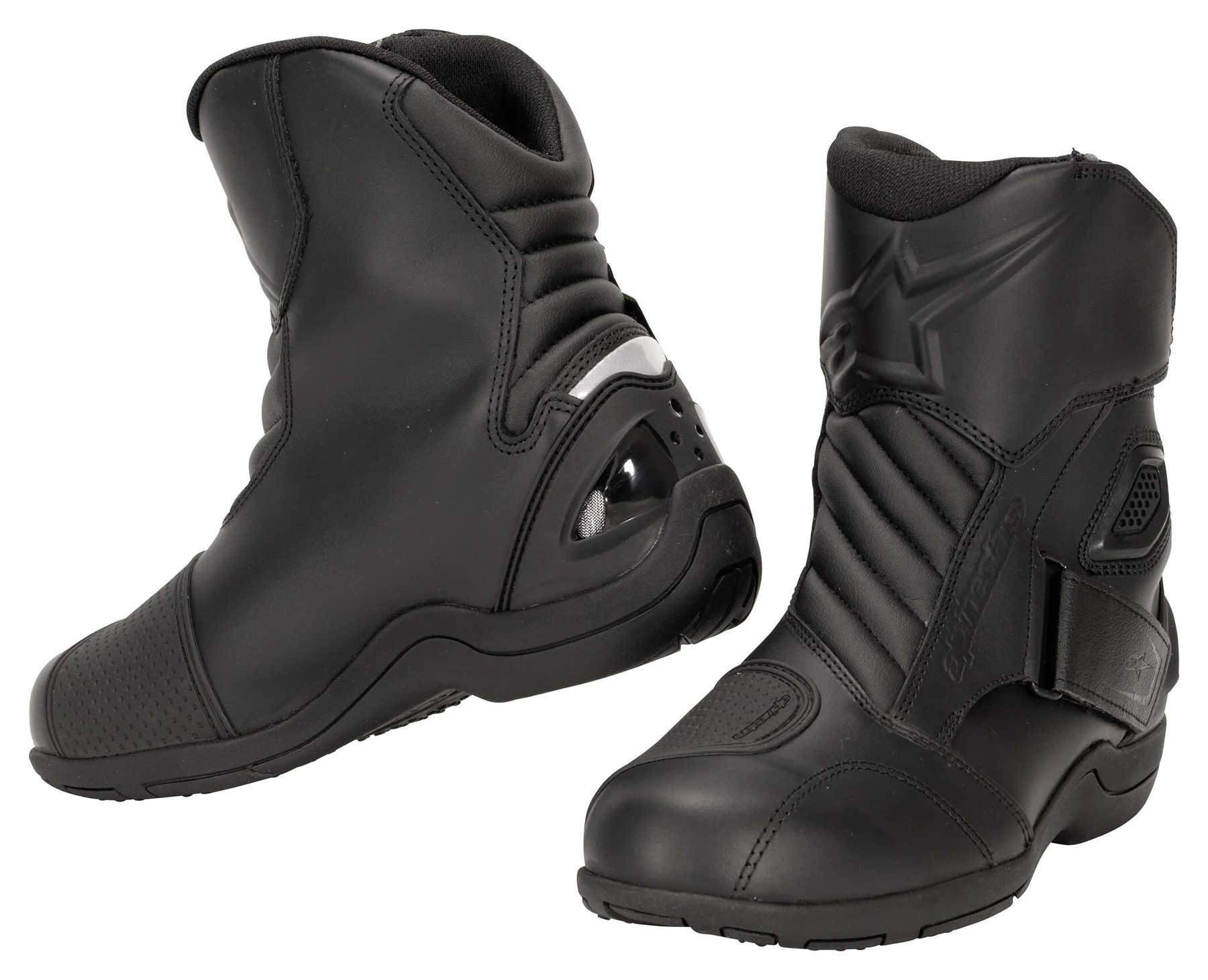 Alpinestars Nuovo Stivali Moto Land GTX Gore-Tex - Pelle Pieno Fiore, Impermeabili, Certificati CE, Taglia 42 (Nero)