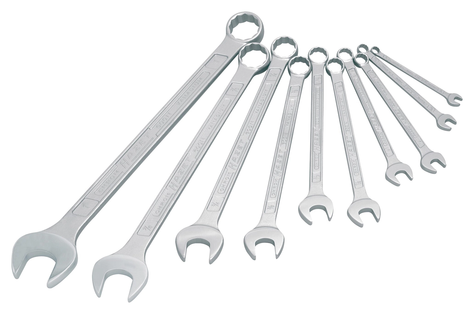 Combination Spanner Set Angled