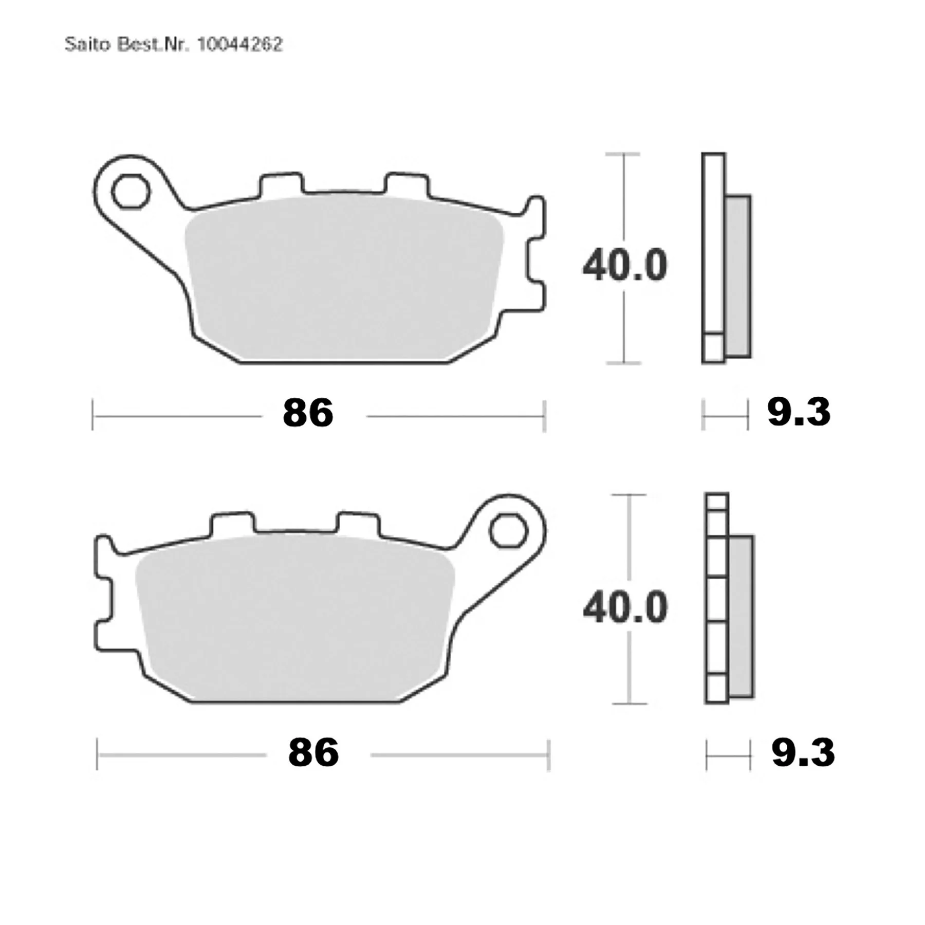 Brake-Pads Organic With Abe