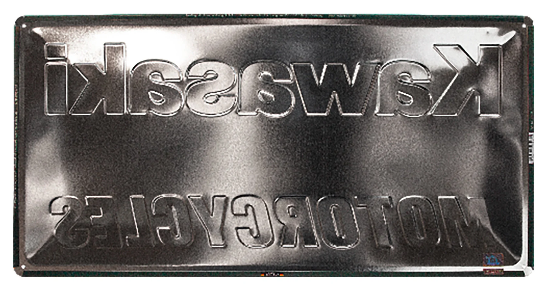 Blechschild Kawasaki Logo