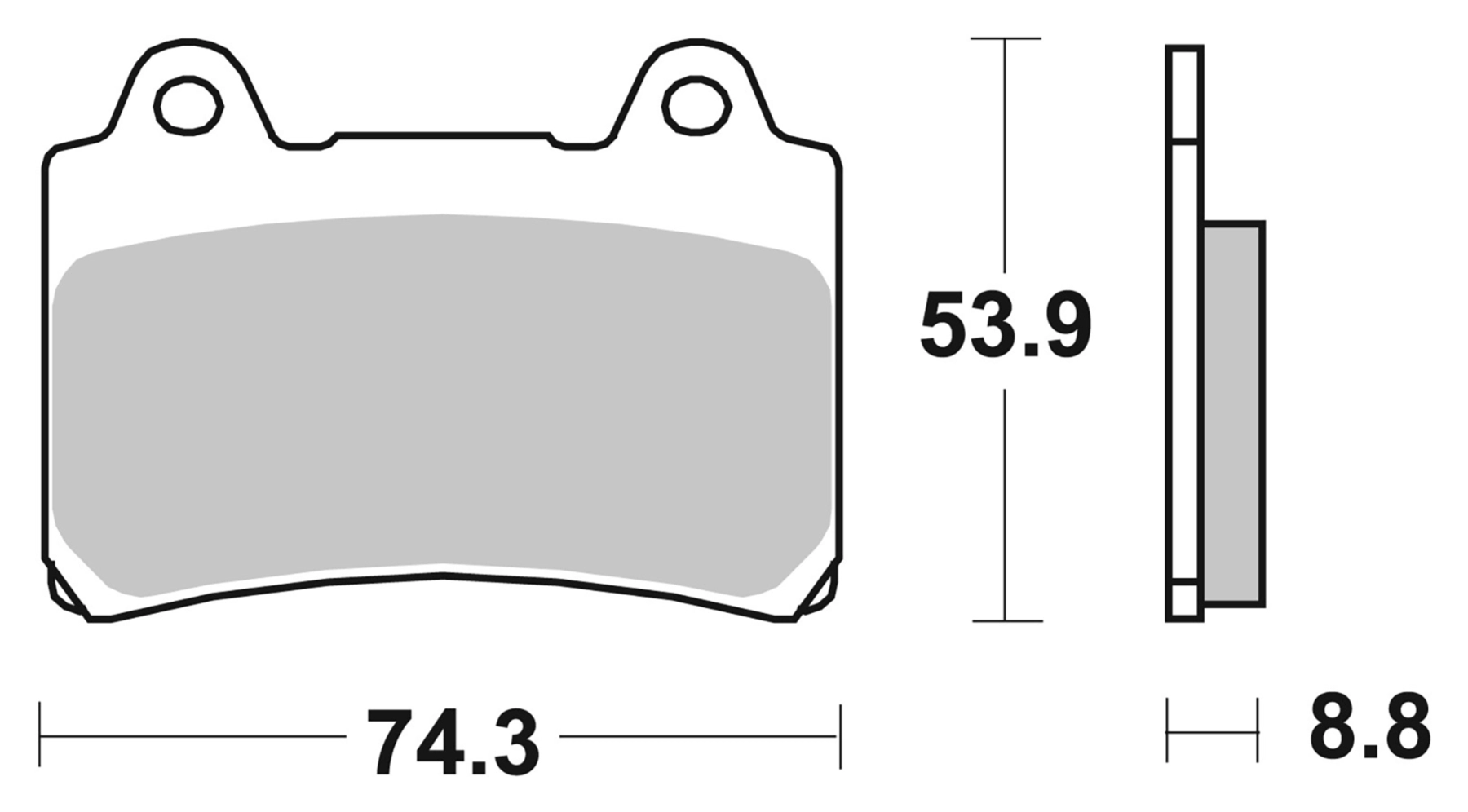 Bremsbeläge Organisch Carbon Ceramic