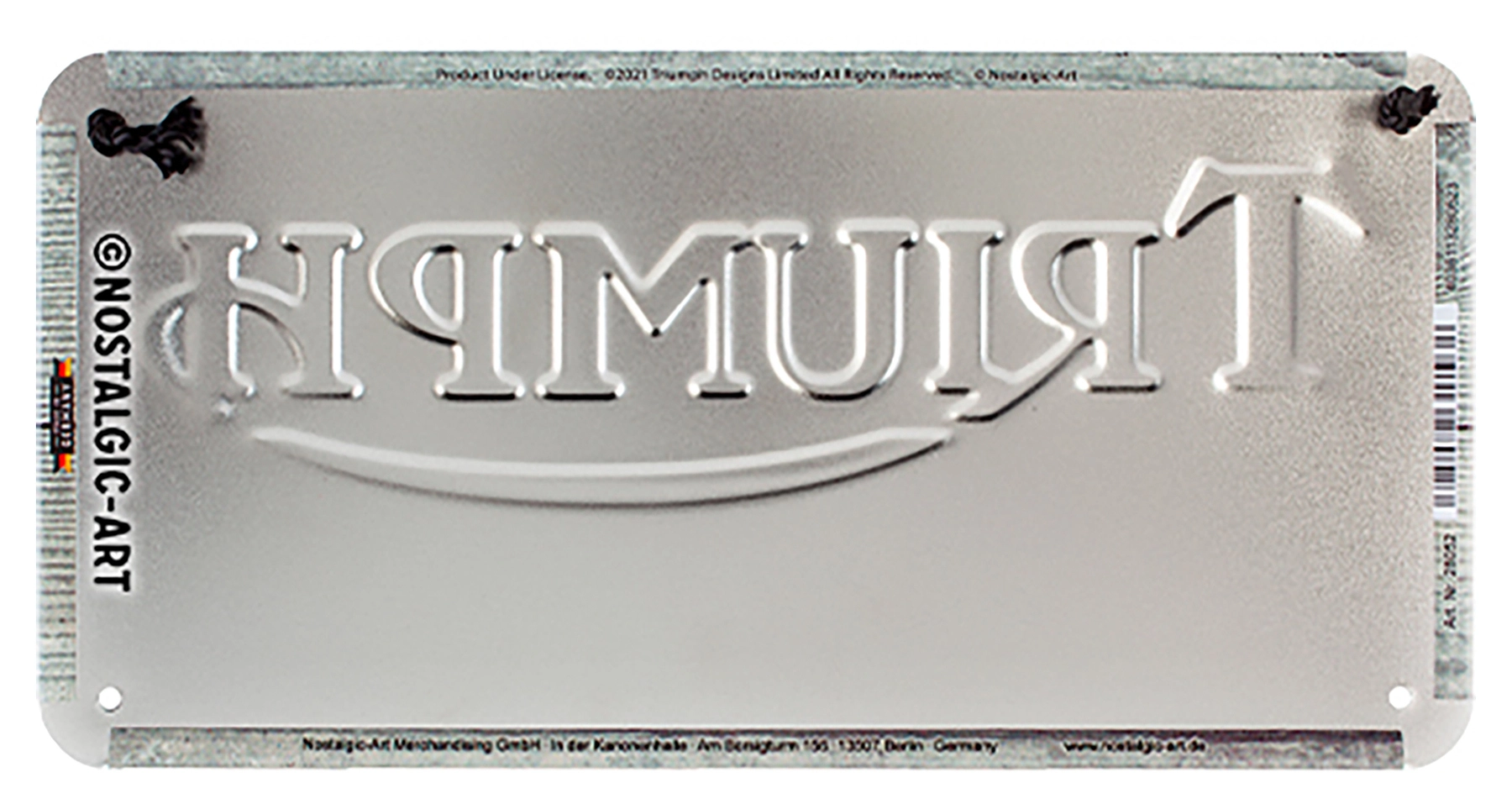 Metalen wandbord Triumph