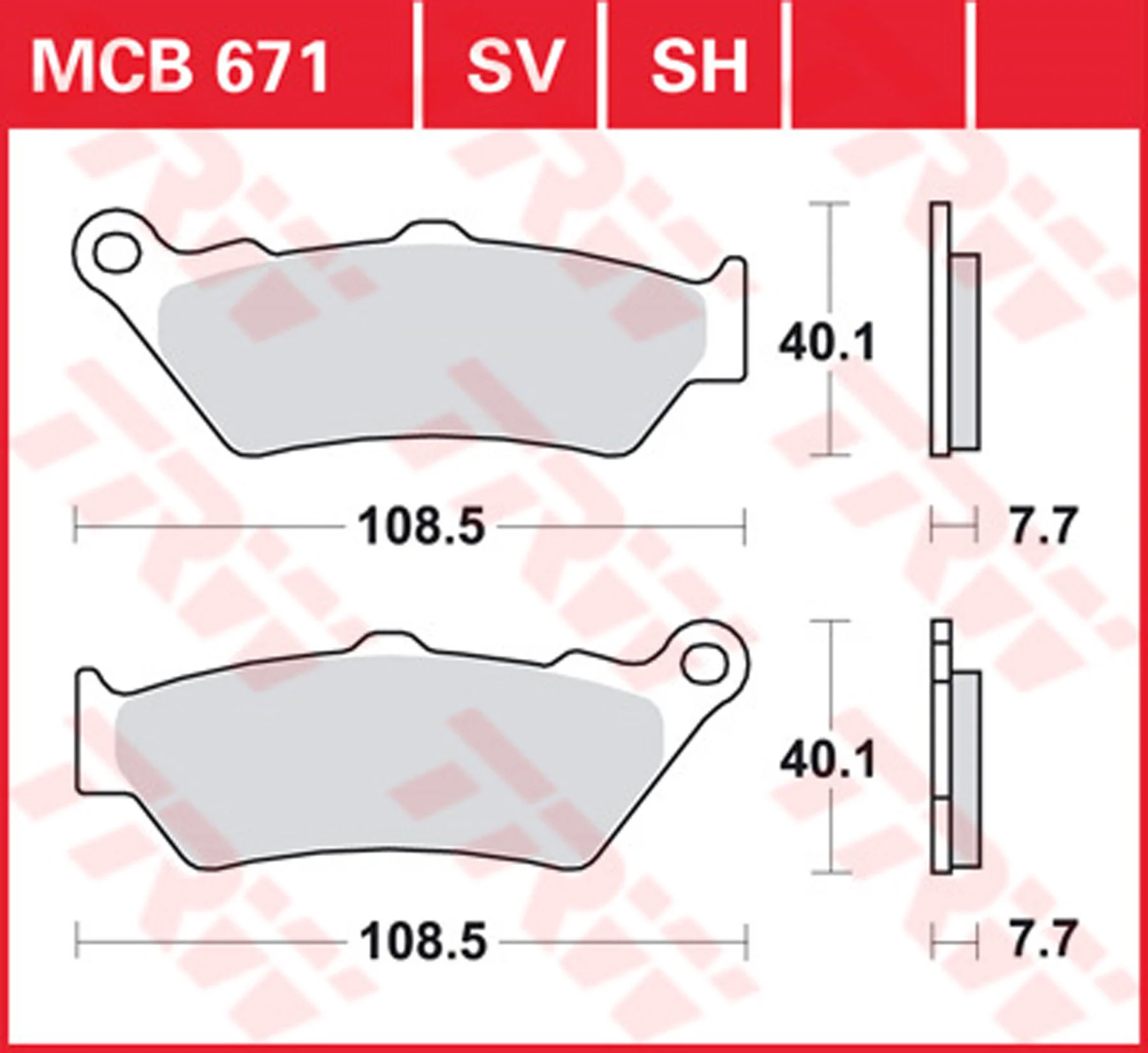 Brakepads Organic