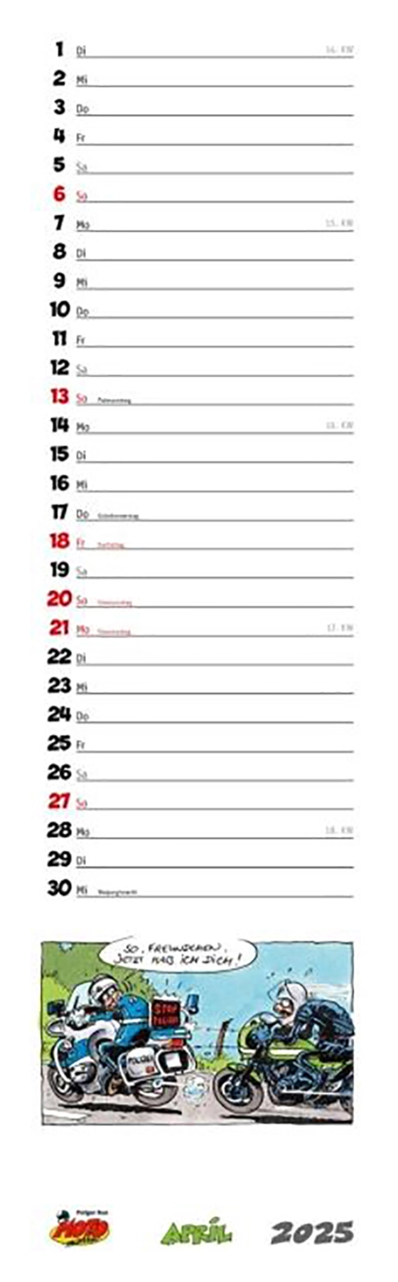 CALENDARIO MOTOMANIA 2025