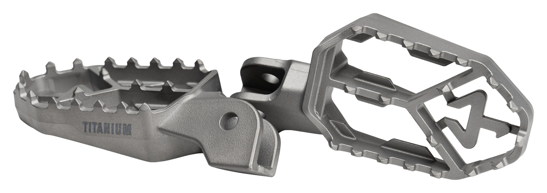 Adventure Footrest Set Titanium with ABE