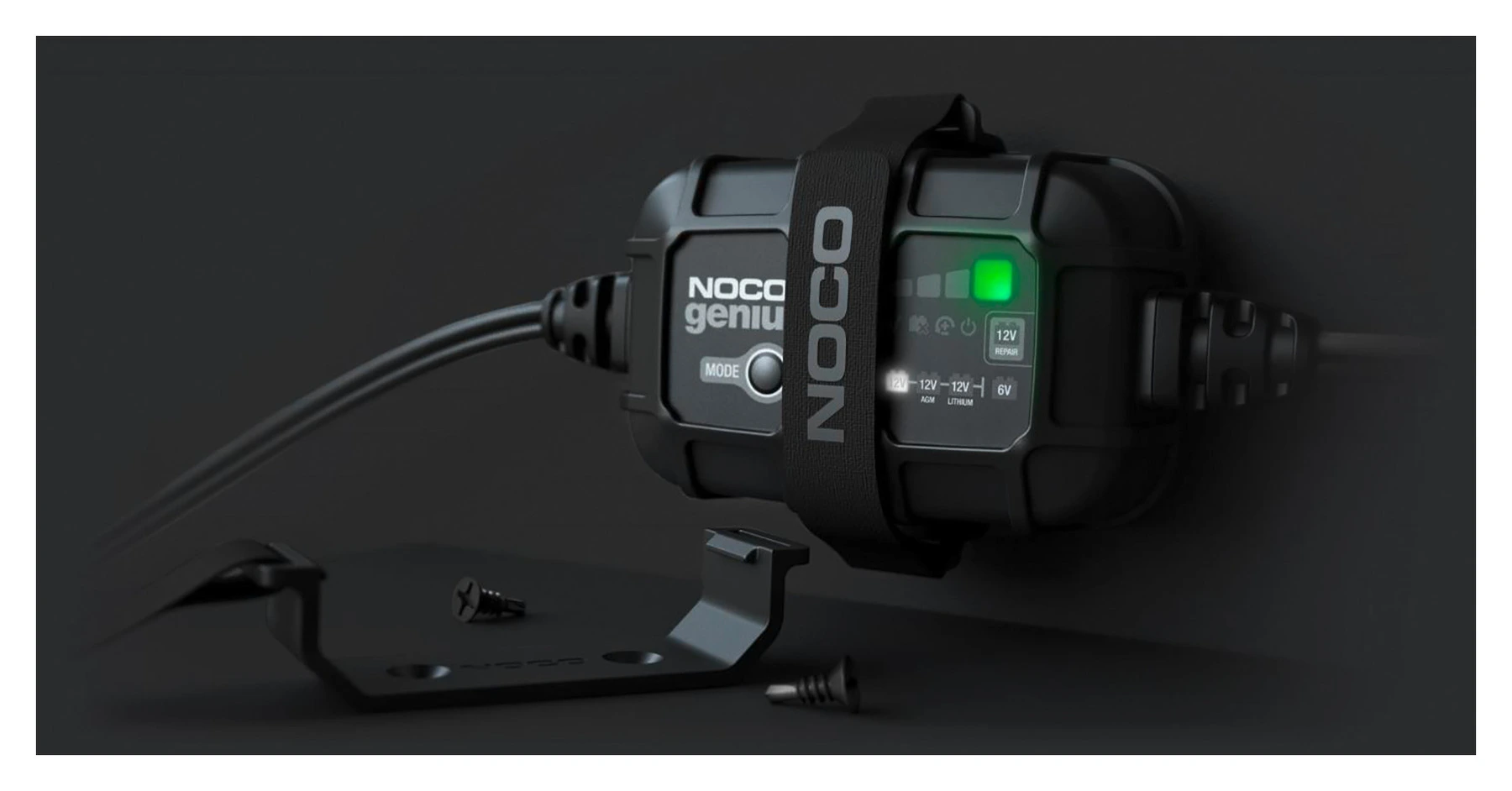 2 Cavi Terminali Con Occhielli M10 Per Caricabatterie NOCO - Compatibili Con Modelli G E GENIUS - Con Fusibili 20A
