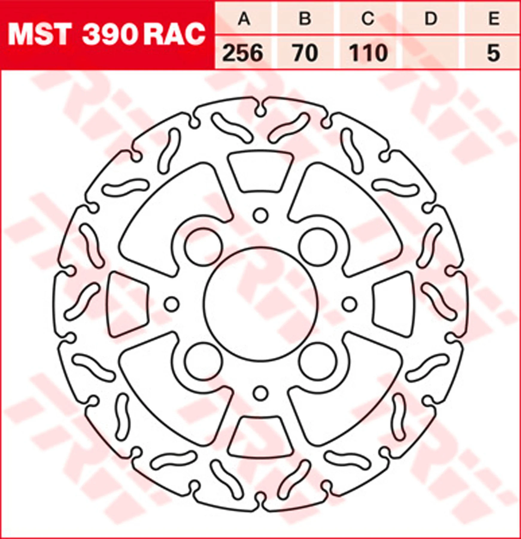 Bremsscheiben Racing, Hinten
