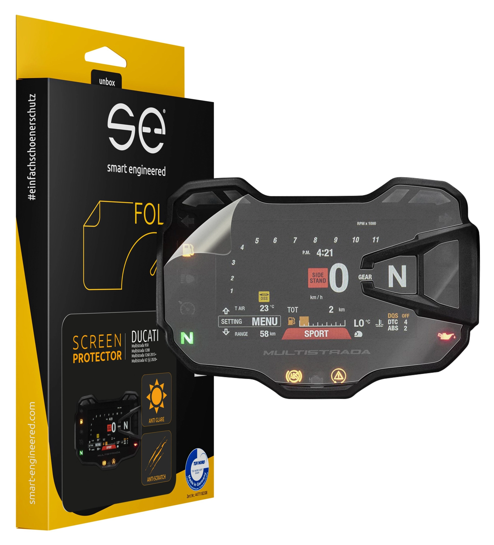 Film de protection Cockpit numérique