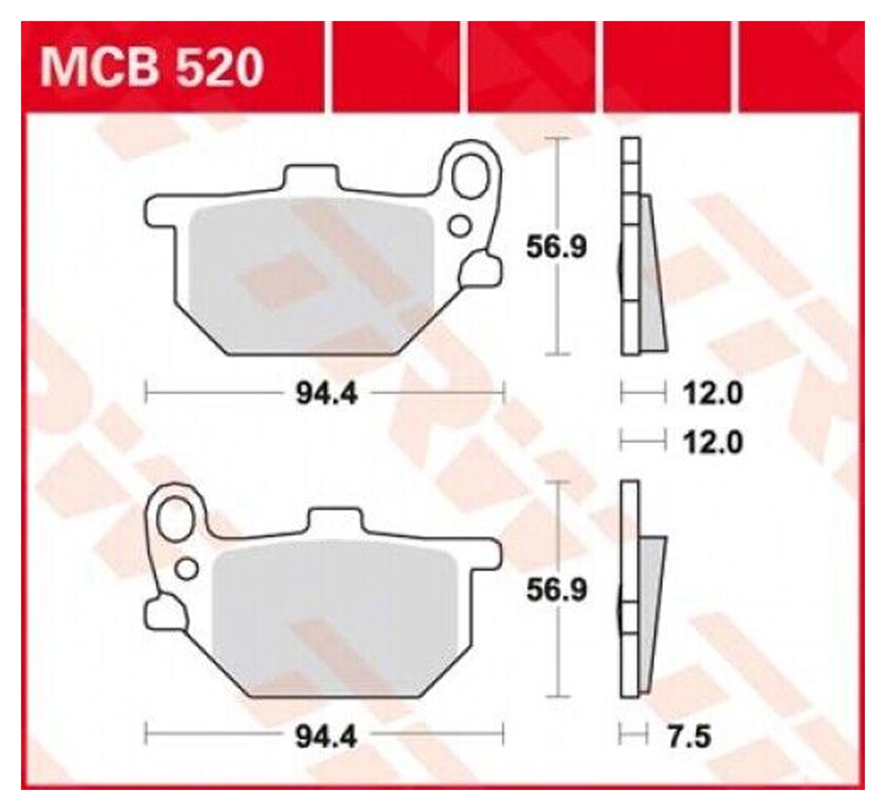 Brakepads Organic