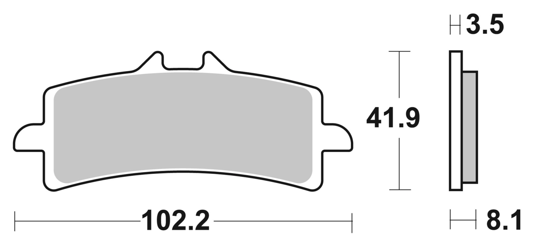 High Performance SR Brake pad