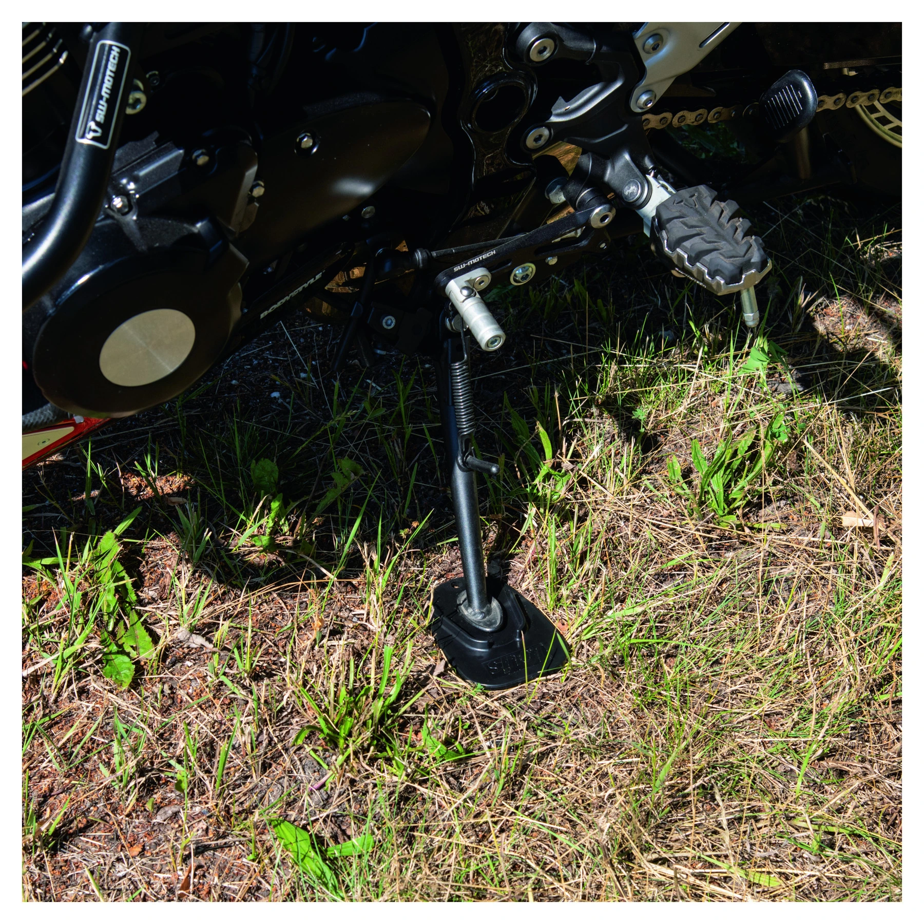 Side Stand Pad Black