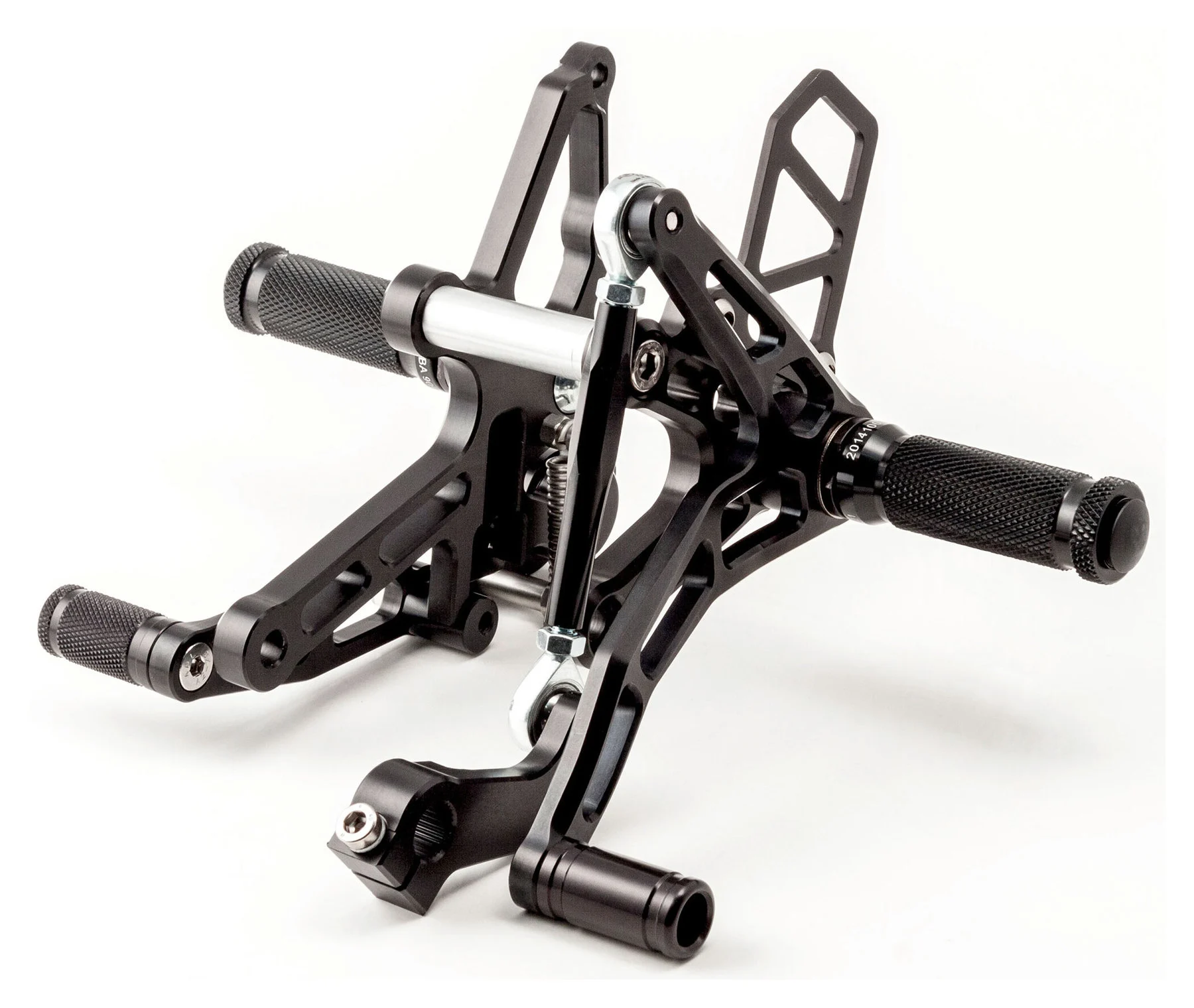 Footrest Systems Black Anodised With