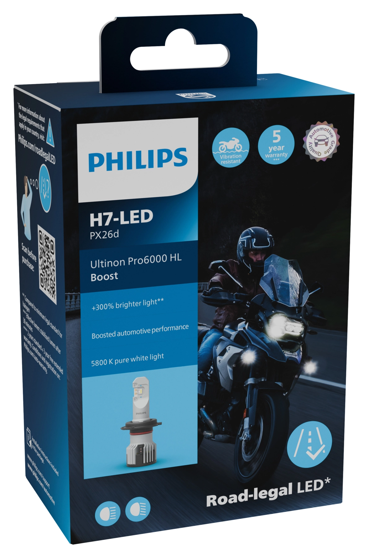 Ultinon Pro6000 Boost H7 LED gen2 Moto