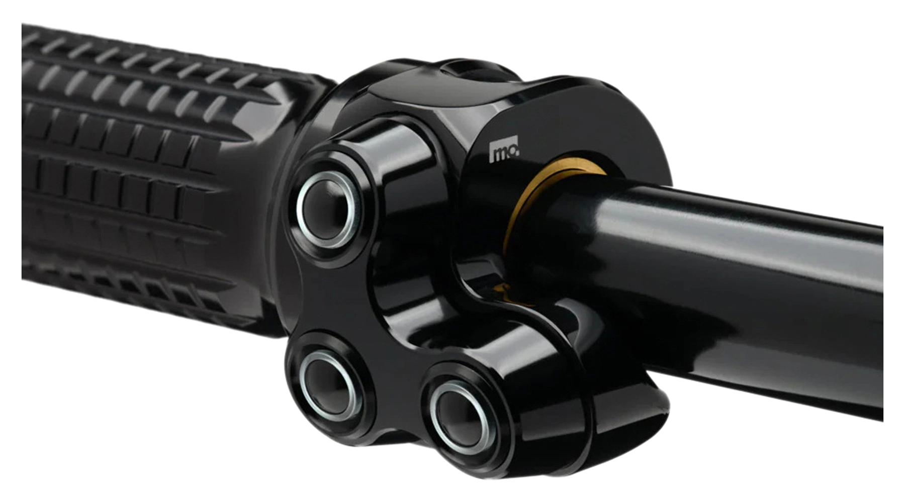 mo.schakelaar basic led, 3 knoppen, zw
