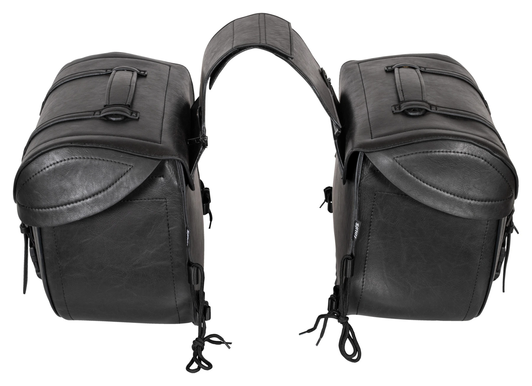 Faux leather saddlebags, Volume: 27 l