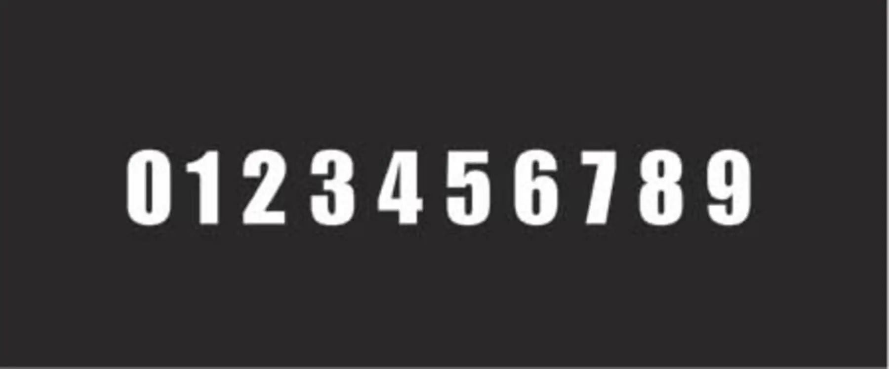 Sticker "Start Number"