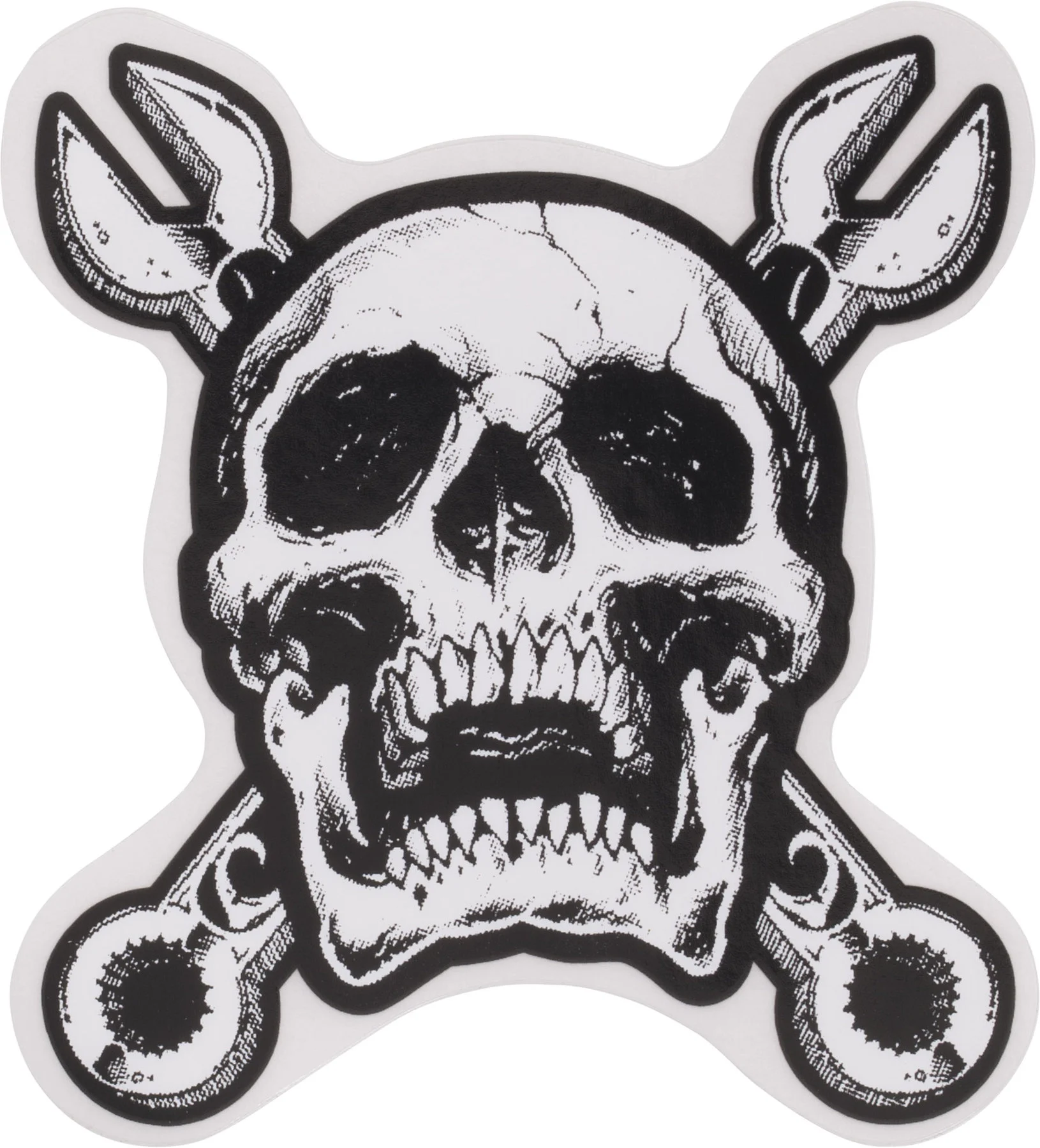 Aufkleber "Totenkopf/Maulschlüssel"