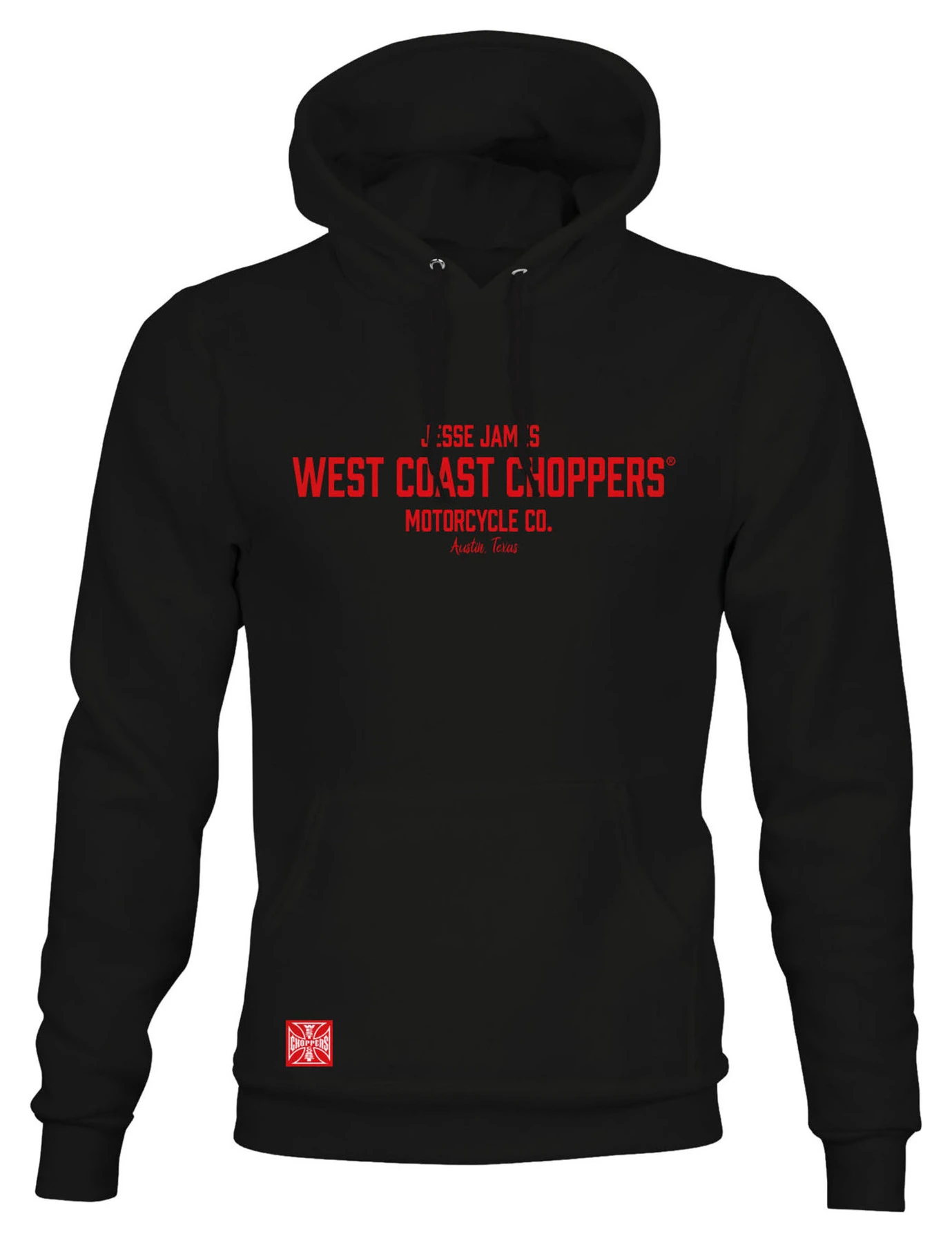 West Coast Choppers WCC AUSTIN HOODIE SZ.S BLACK