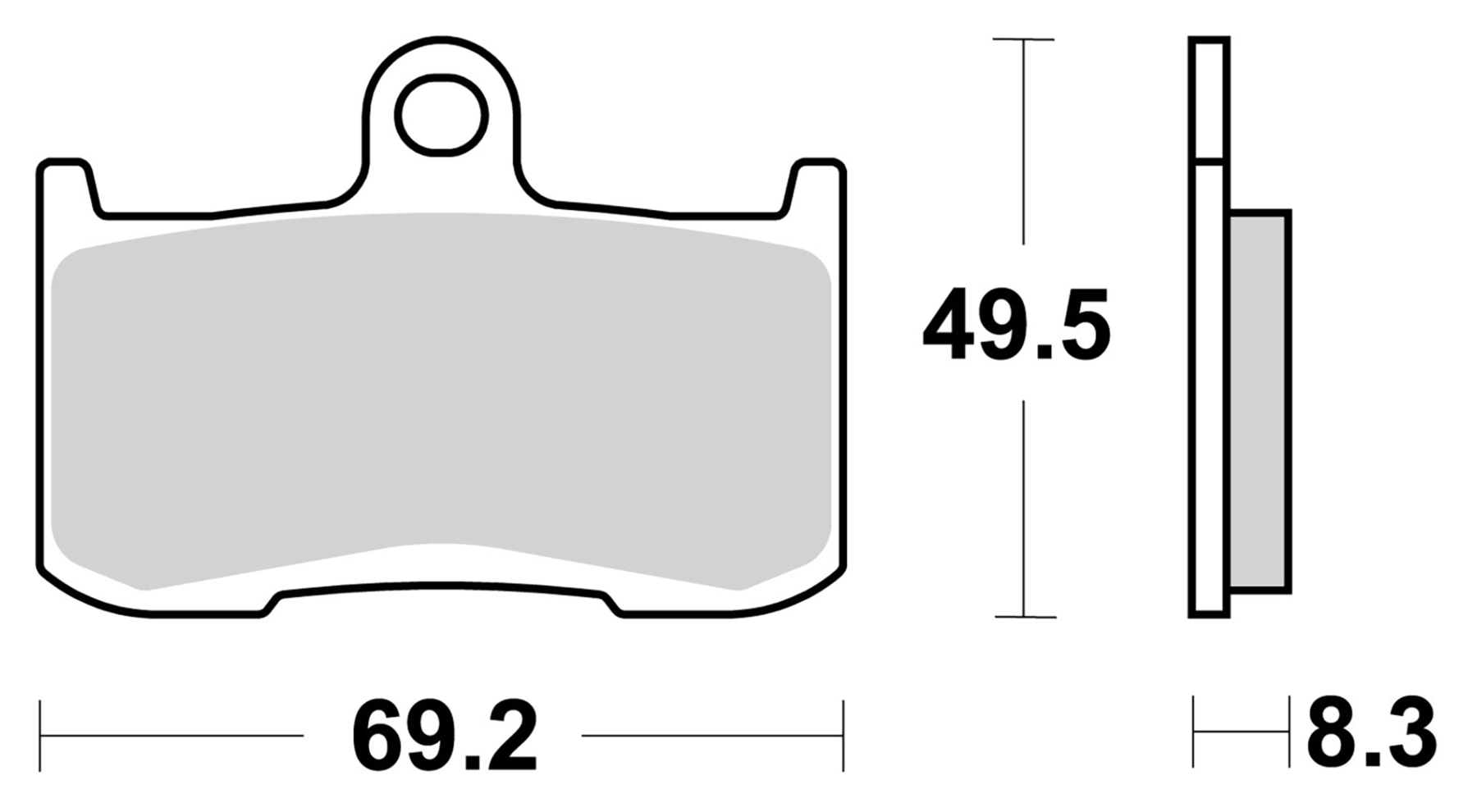 High Performance SR Brake pad