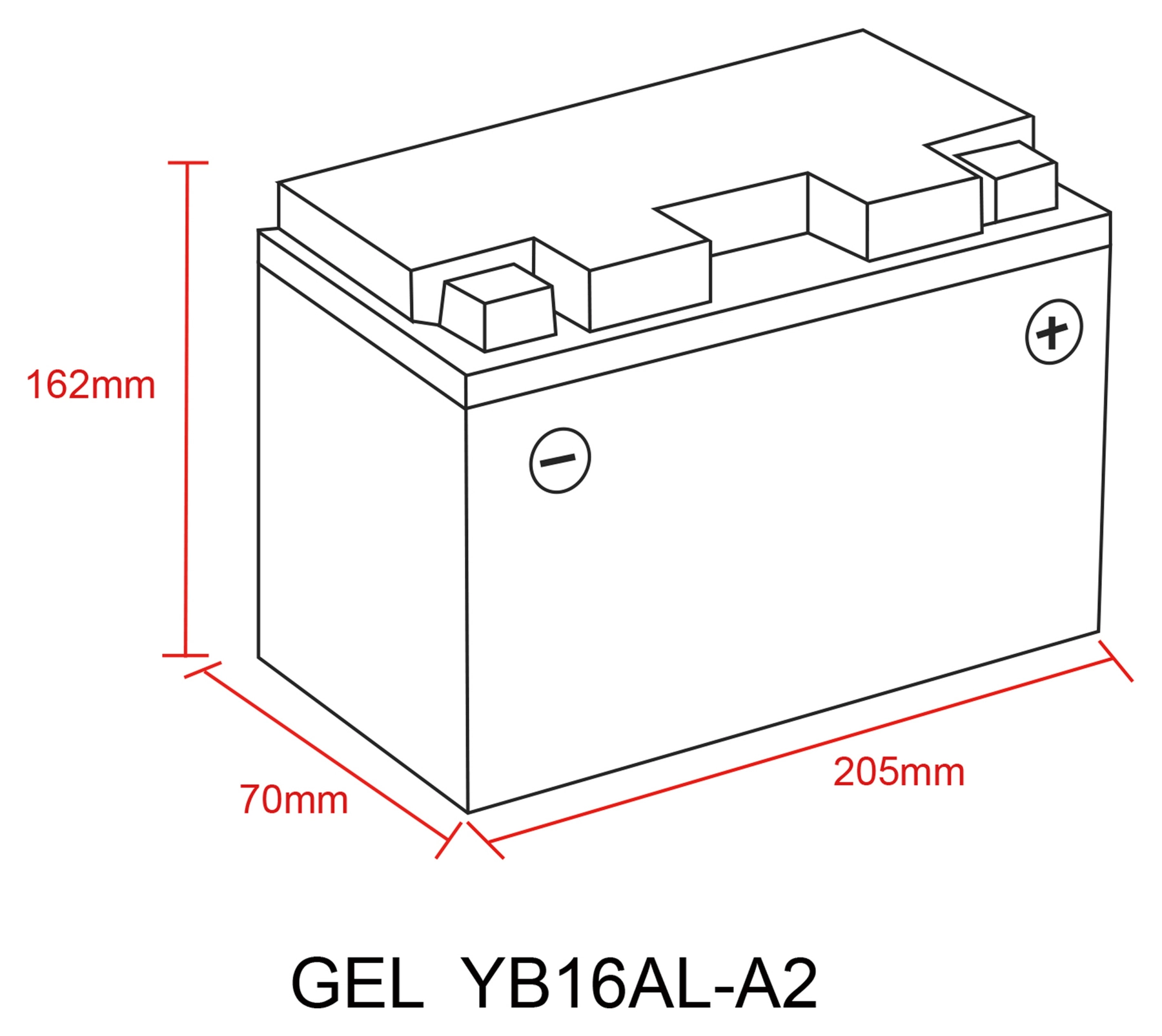 Batterie Au Gel, Rempliée Et Fermée