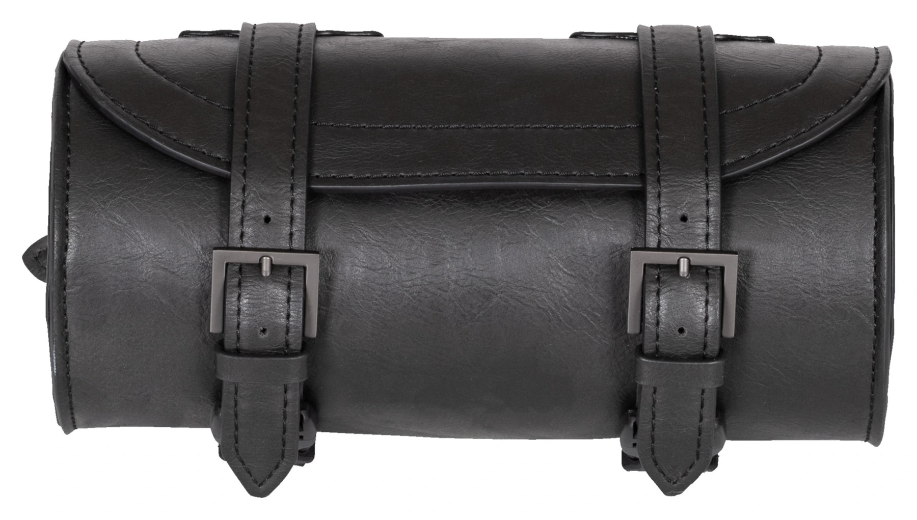Faux leather tool bag, black