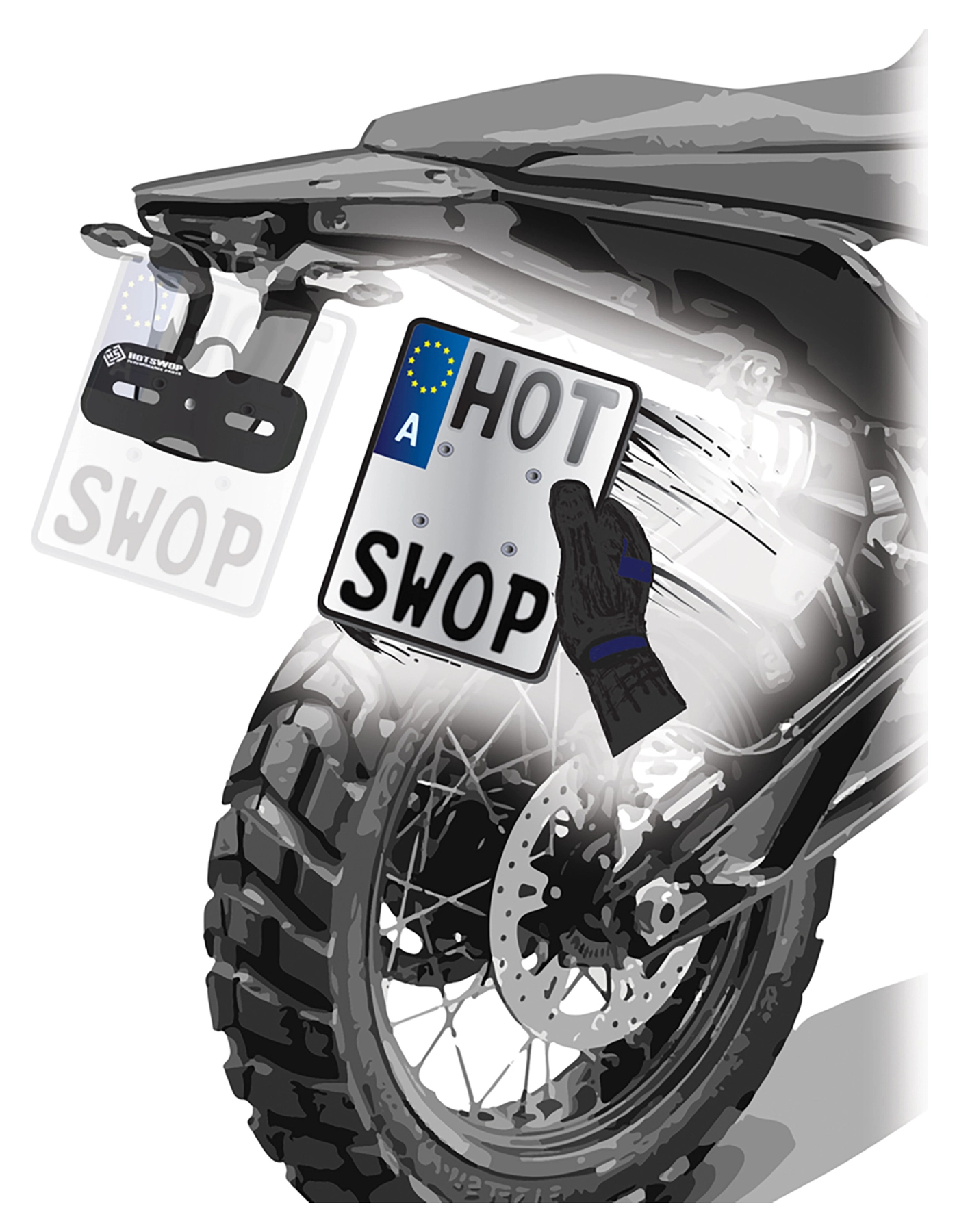 Pro Basic Set S changeable number plate