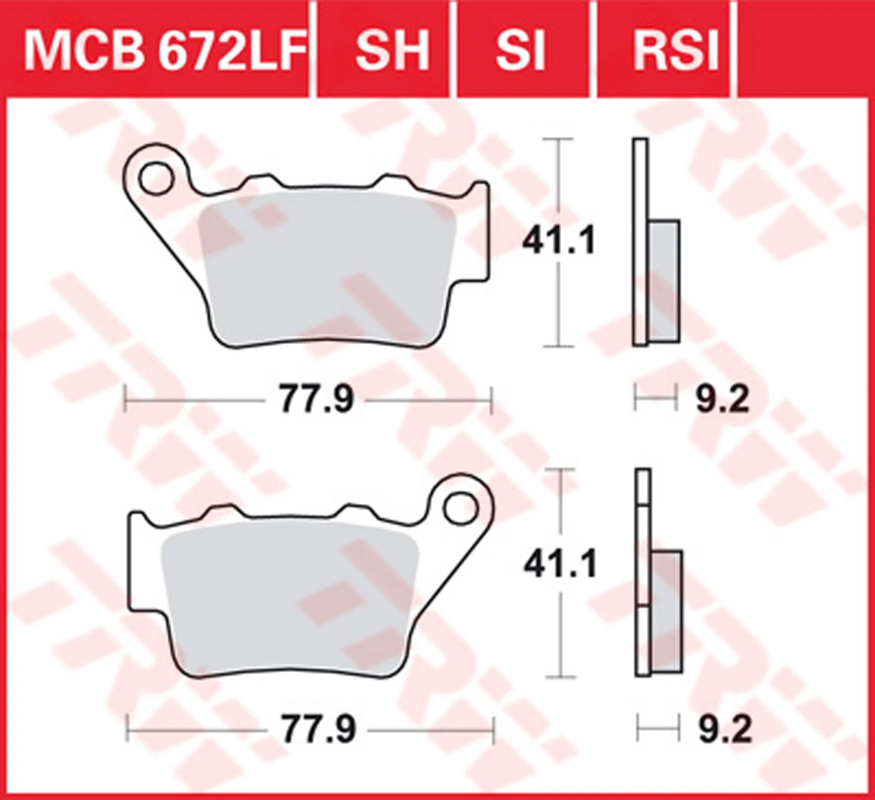 Brakepads Organic
