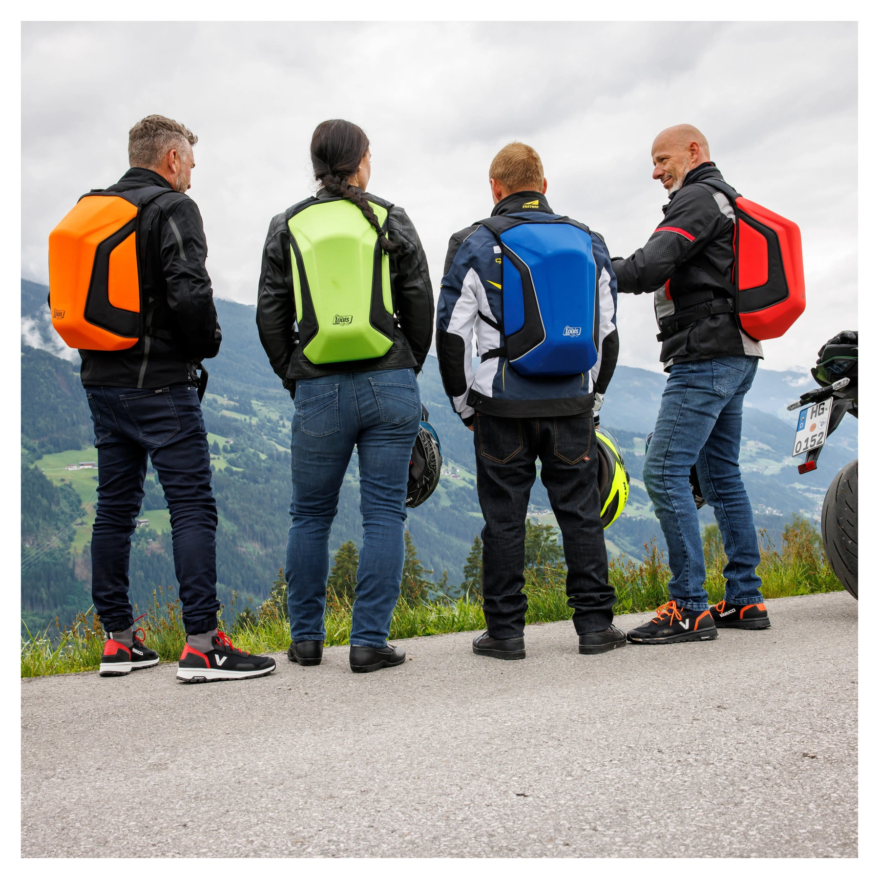 Hartschalenrucksack Grün