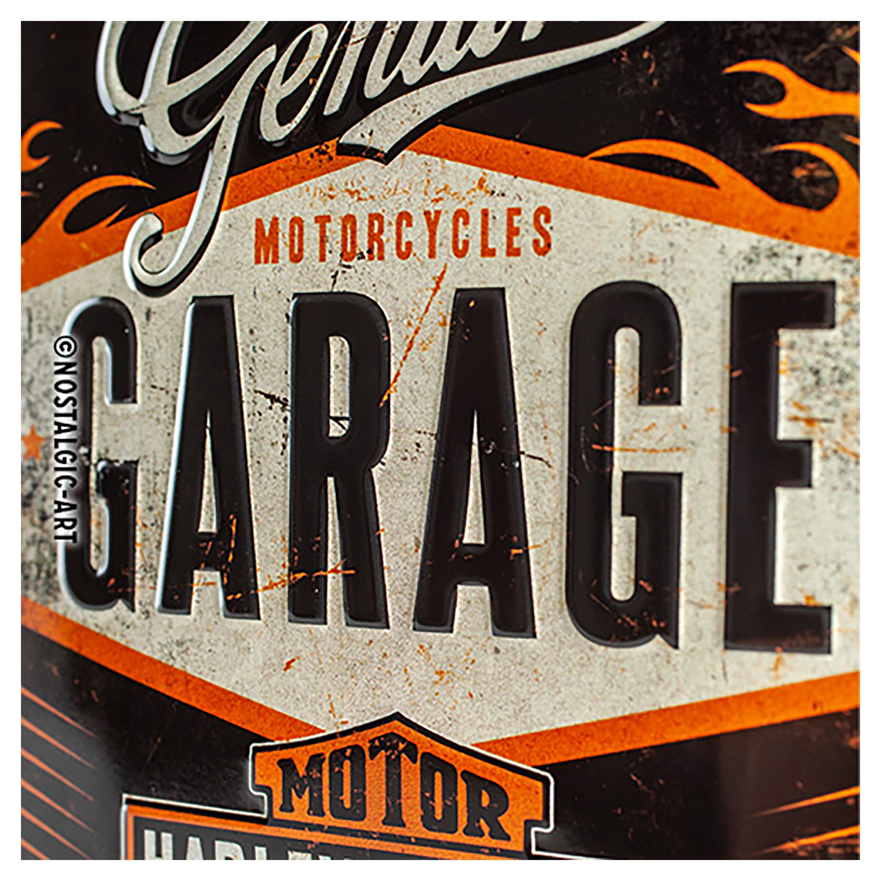 Plåtskylt Harley Davidson ”Garage”
