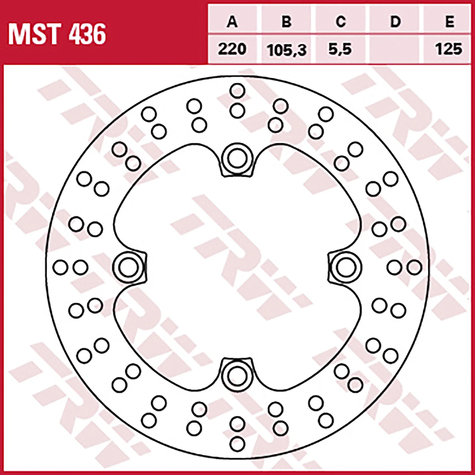 Bremsscheiben Racing, Hinten