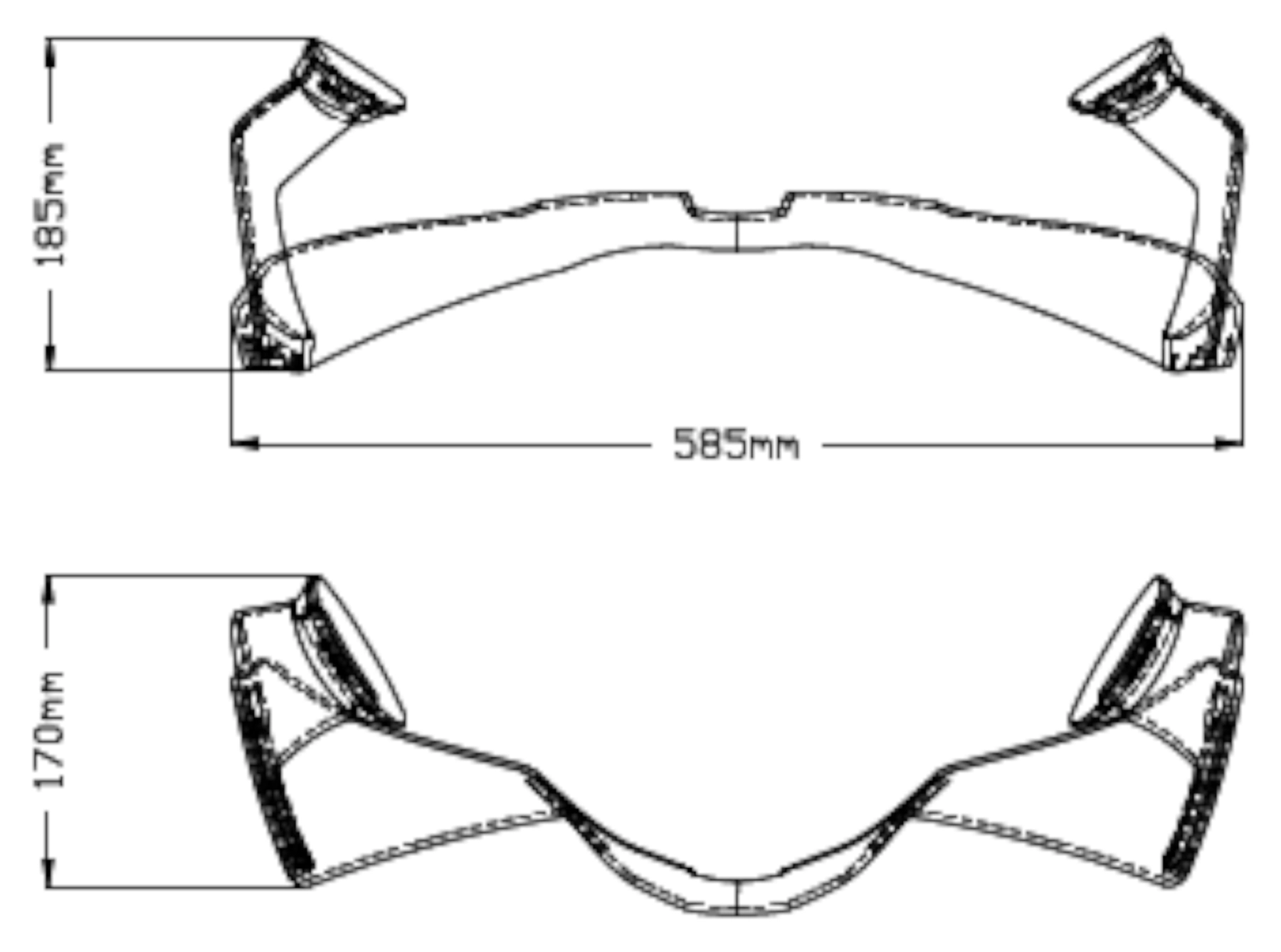 Downforce Winglet Zijspoiler