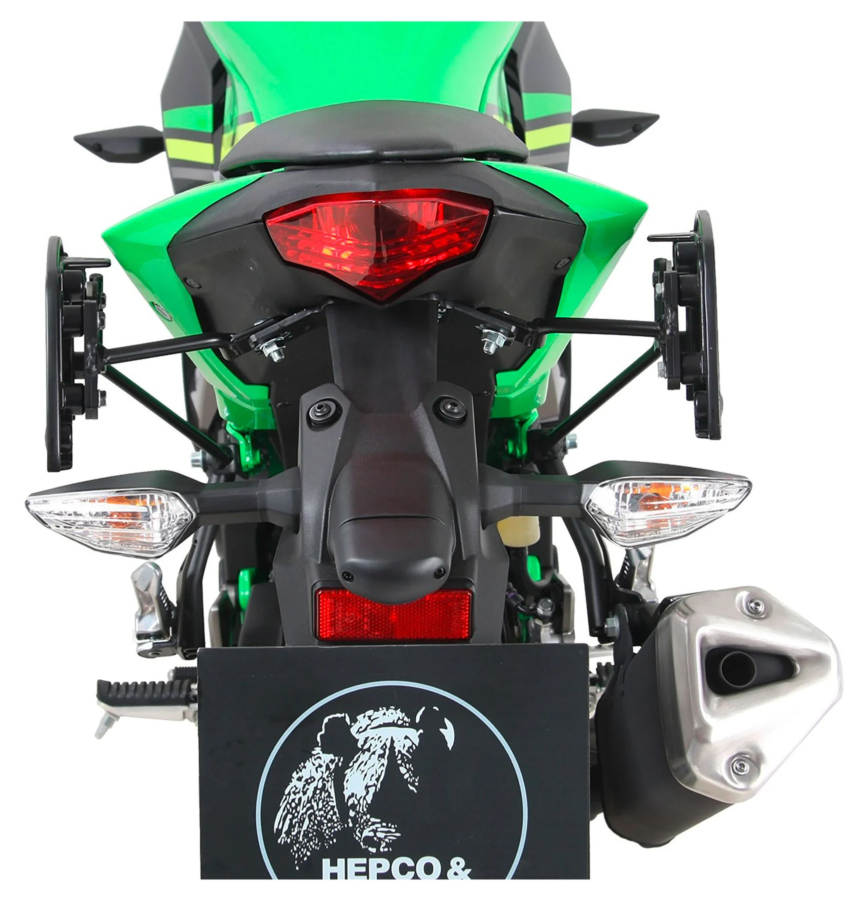 C-Bow Saddlebag Holder silver