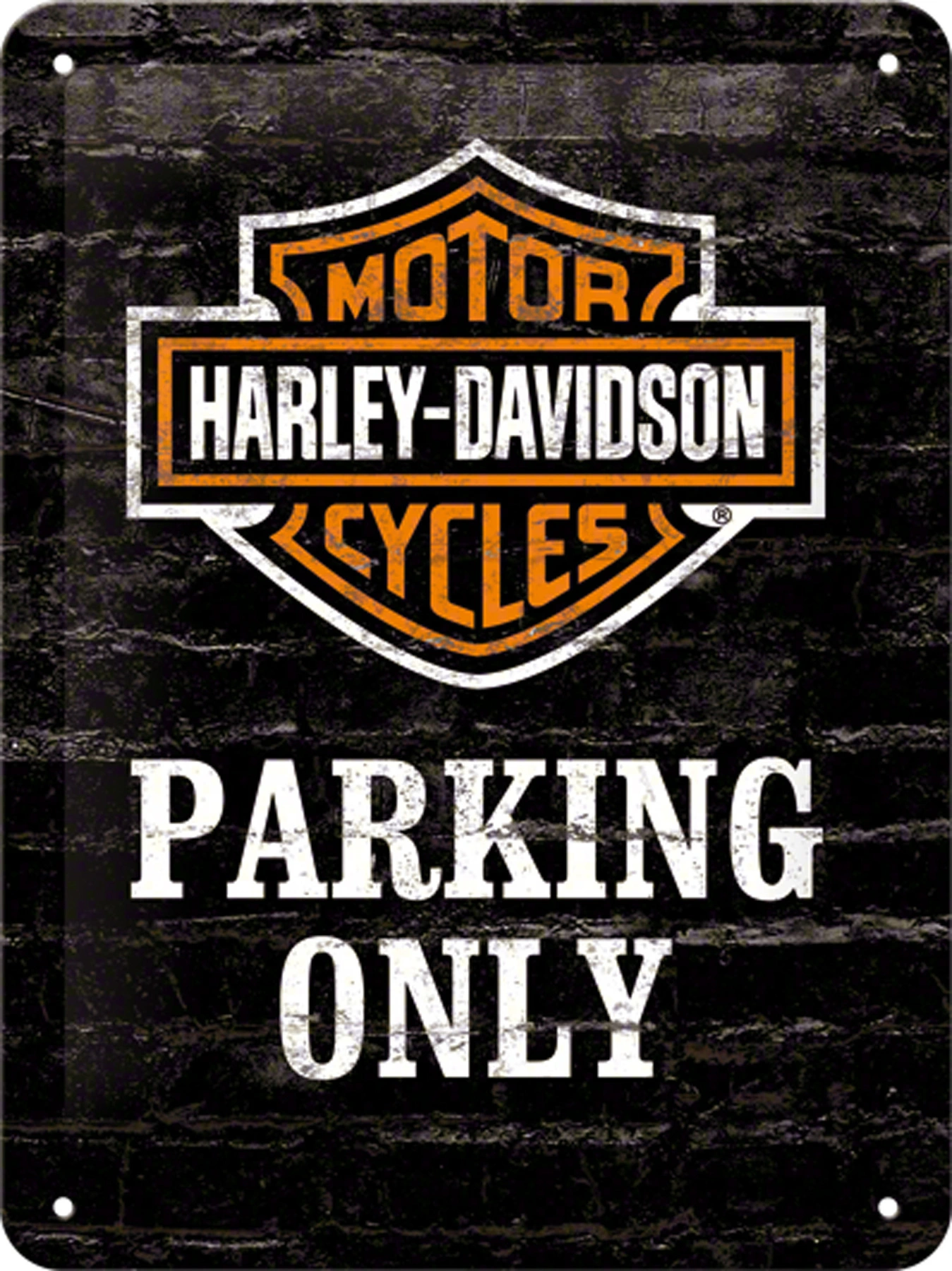 Plåtskylt Harley Davidson Parking Only