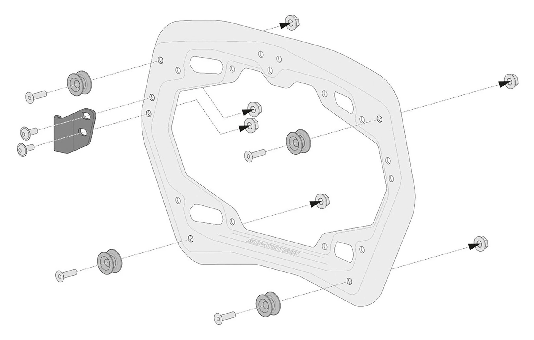 TRAX ADV set completo valigie nero