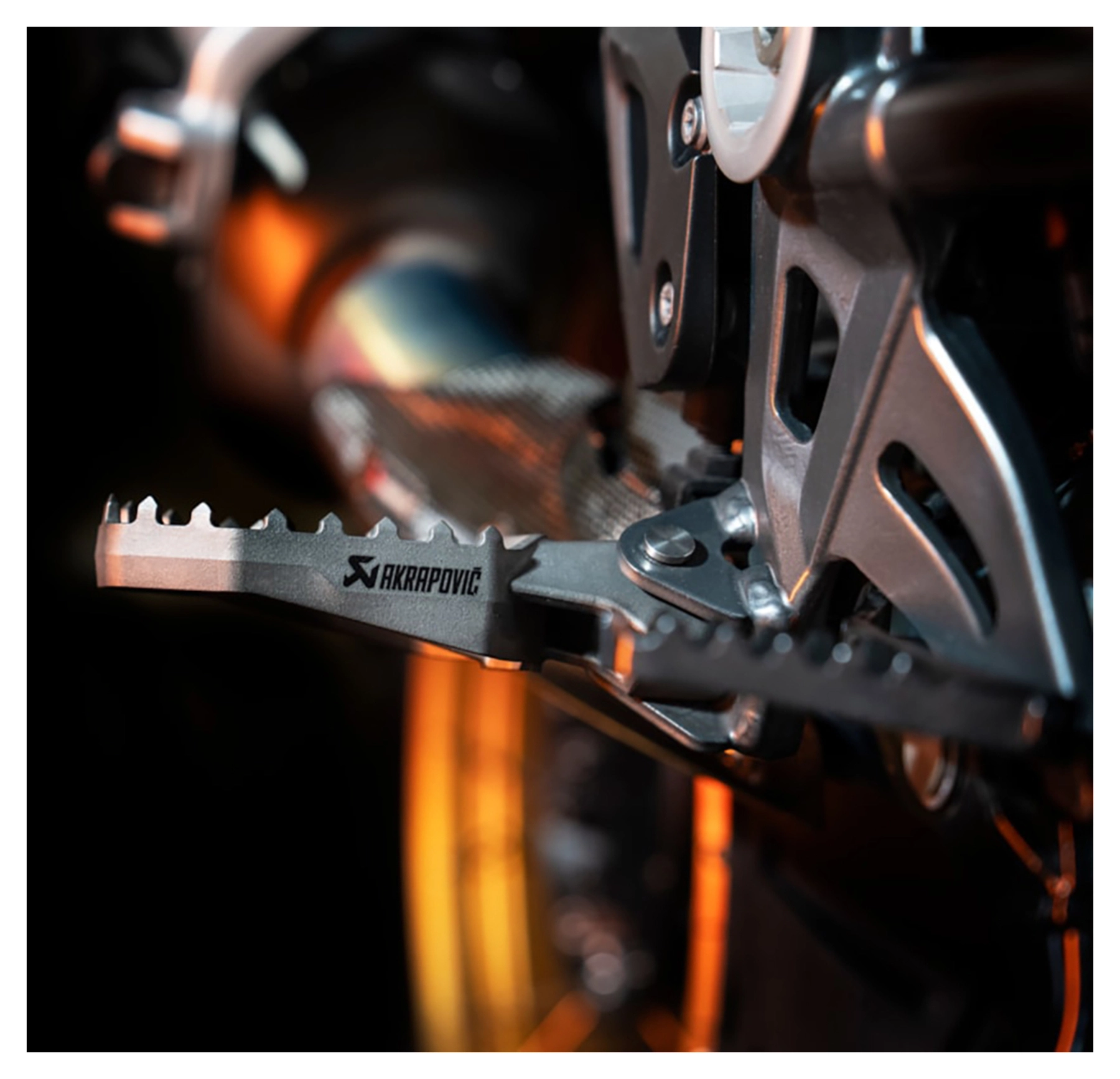 Adventure Footrest Set Titanium with ABE