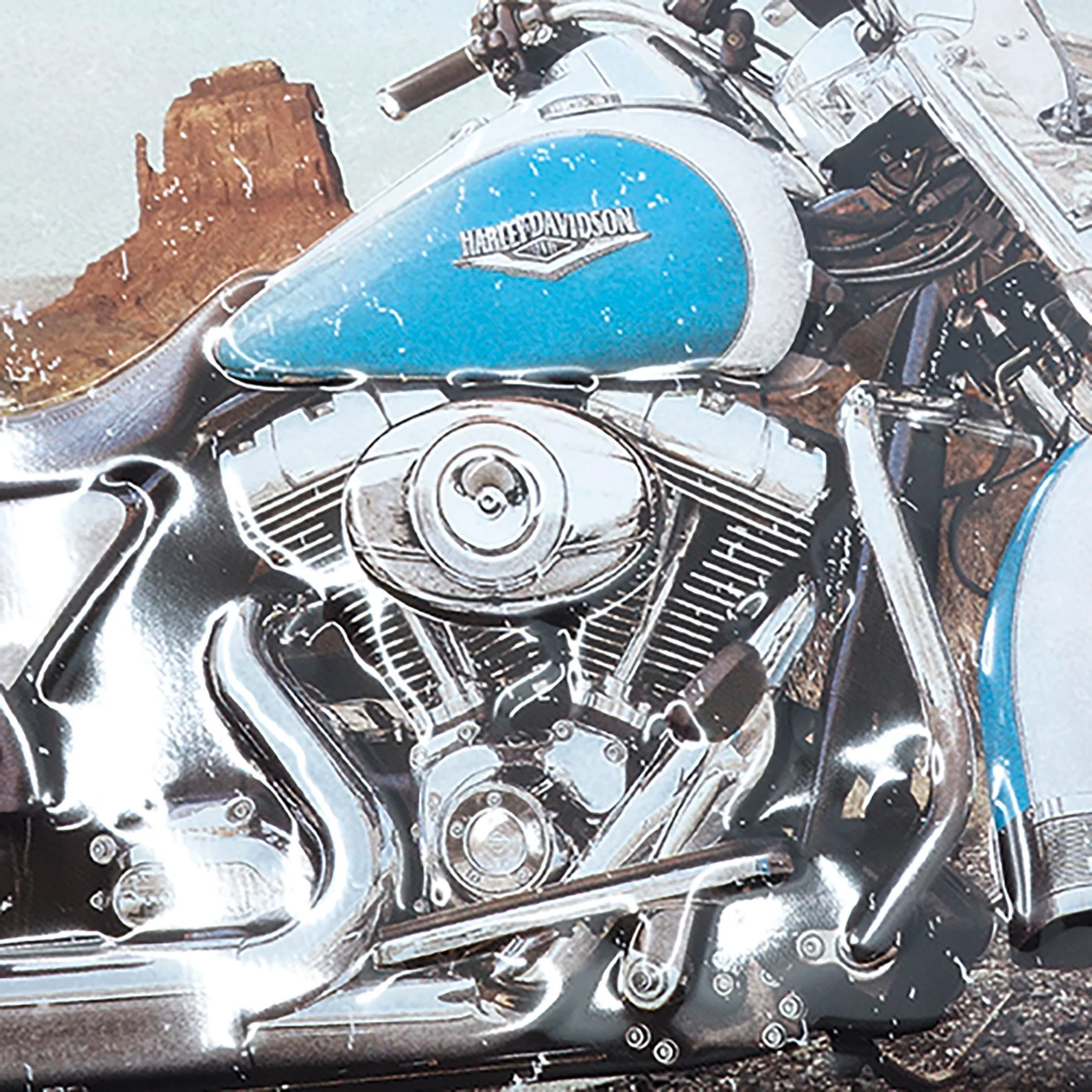Targa met. retro Harley Davidson