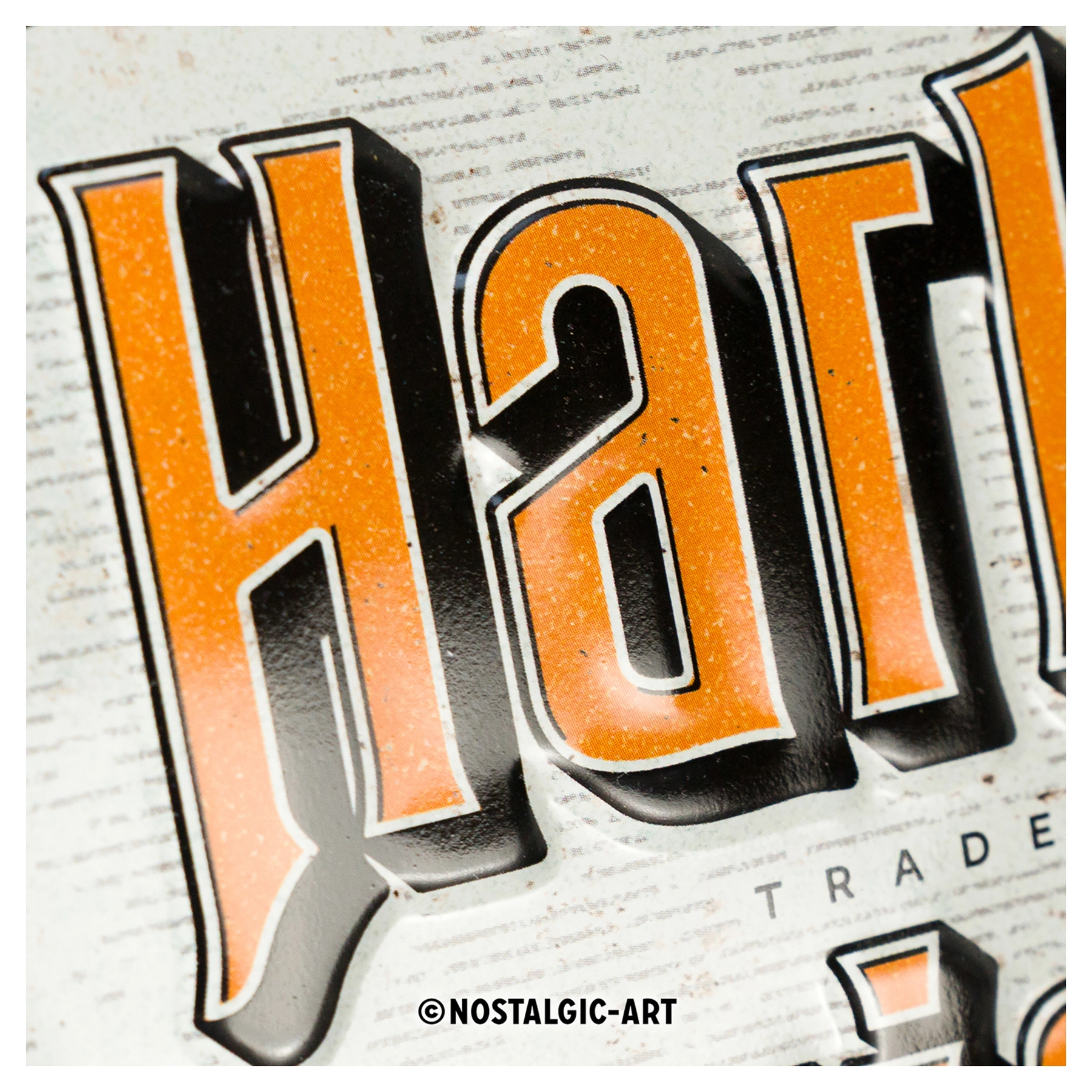 Cartel metáli. Harley Davidson «Genuine»
