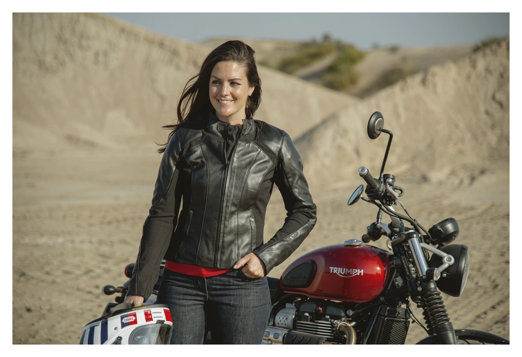 Triumph cafe racer leather jacket discount