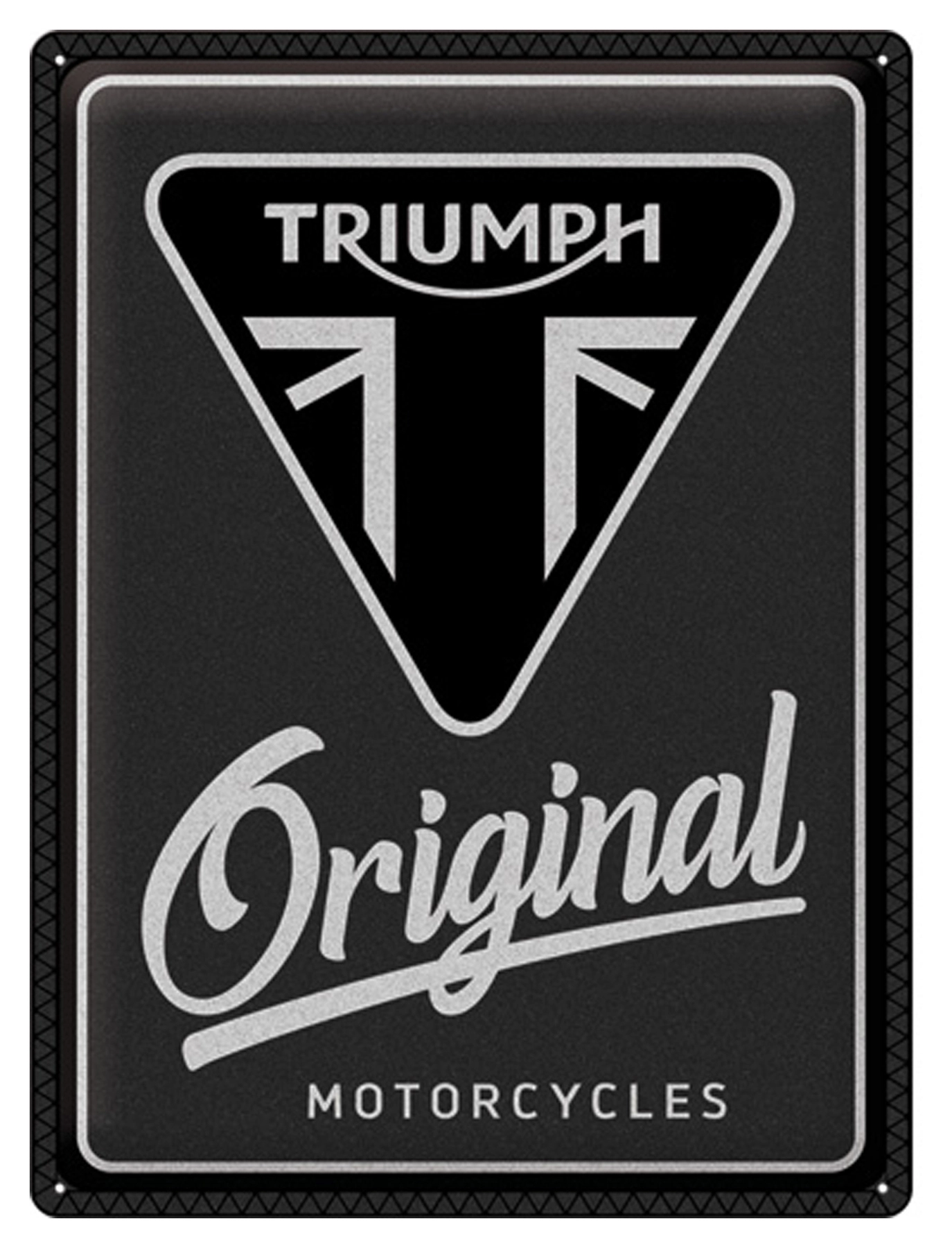 Plaque en tôle Triumph « Original »